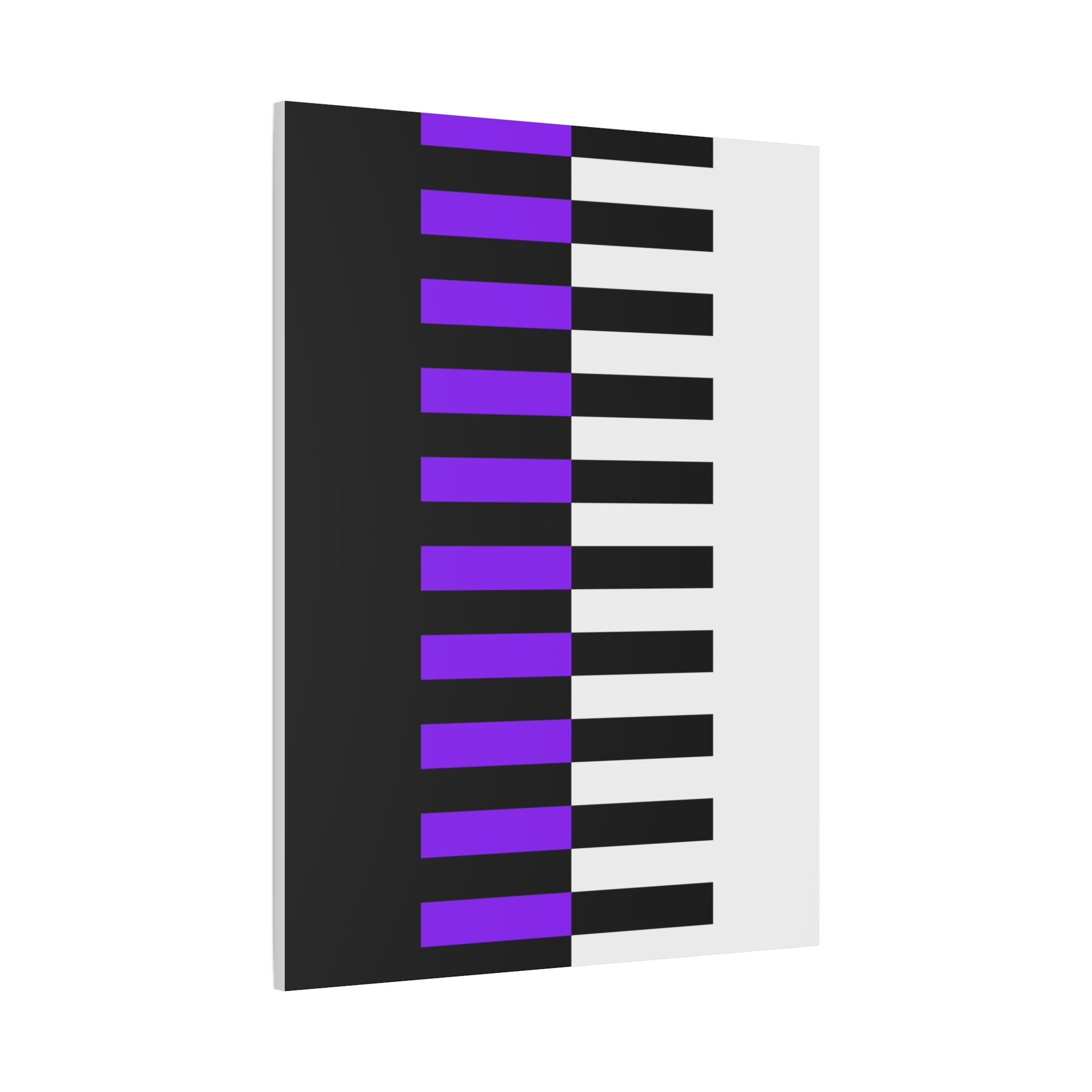 Abstract Purple Piano Keys Canvas Art