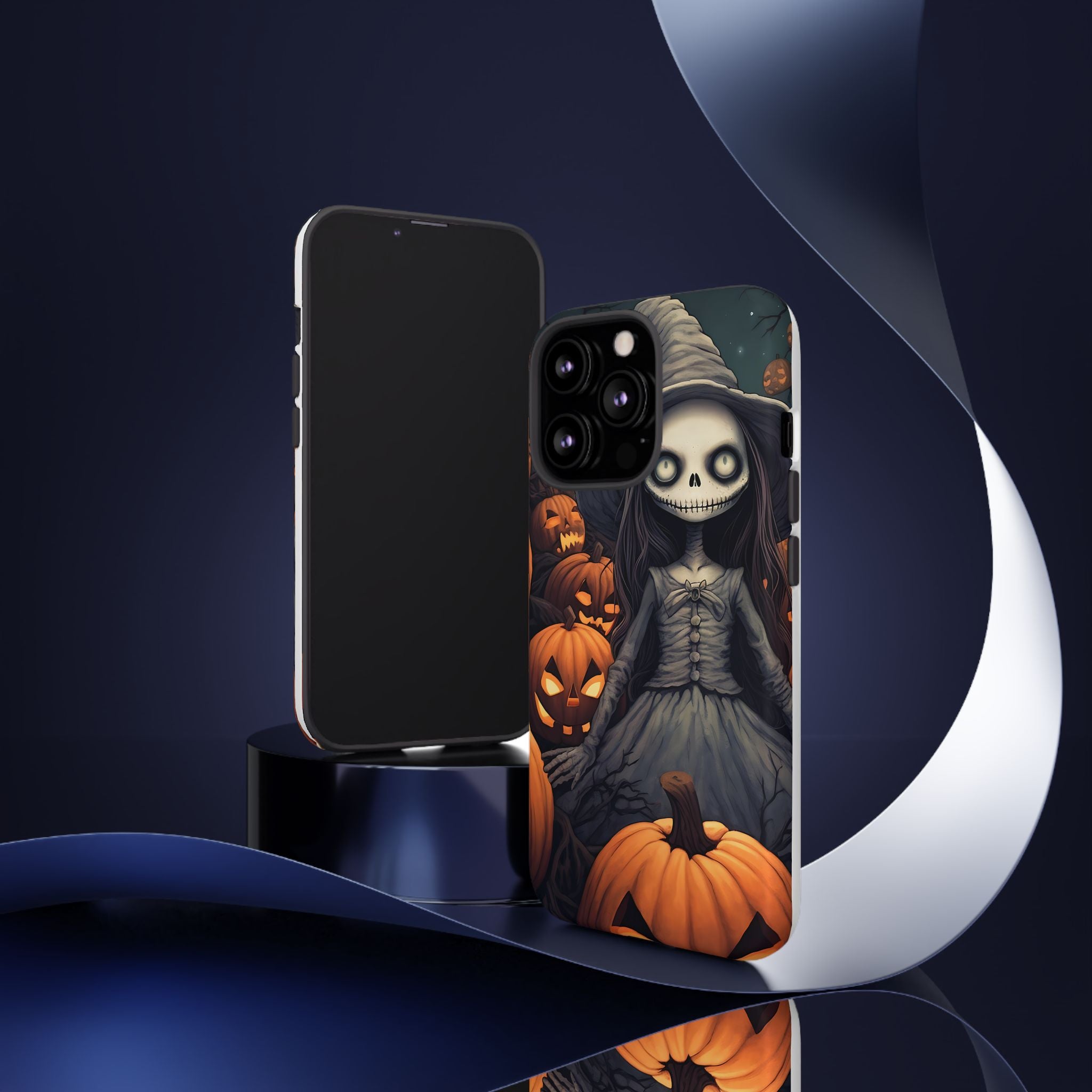 Spooky Witch Girl Hexagon Stone iPhone Case