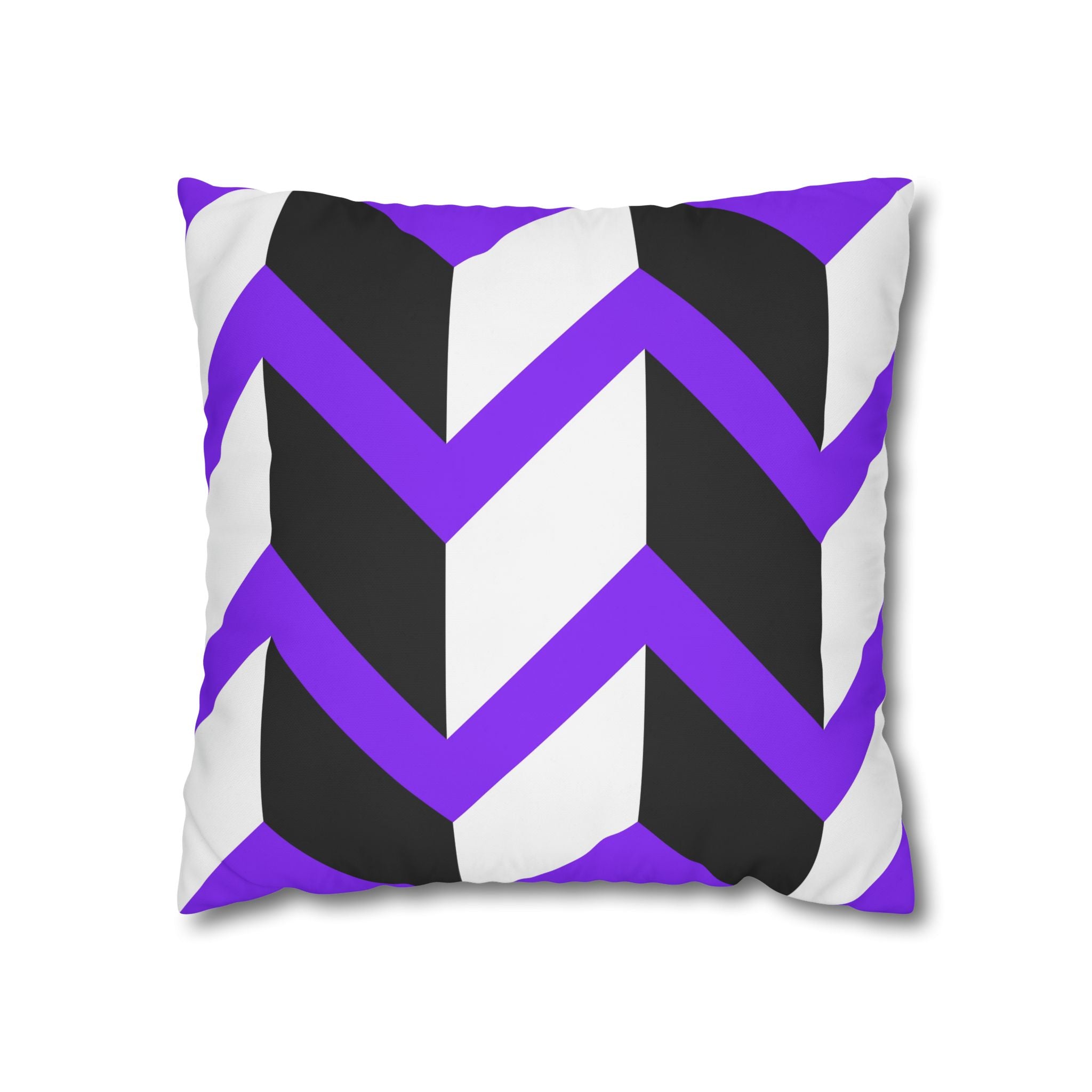 Geometric Zigzag Purple Pillowcase