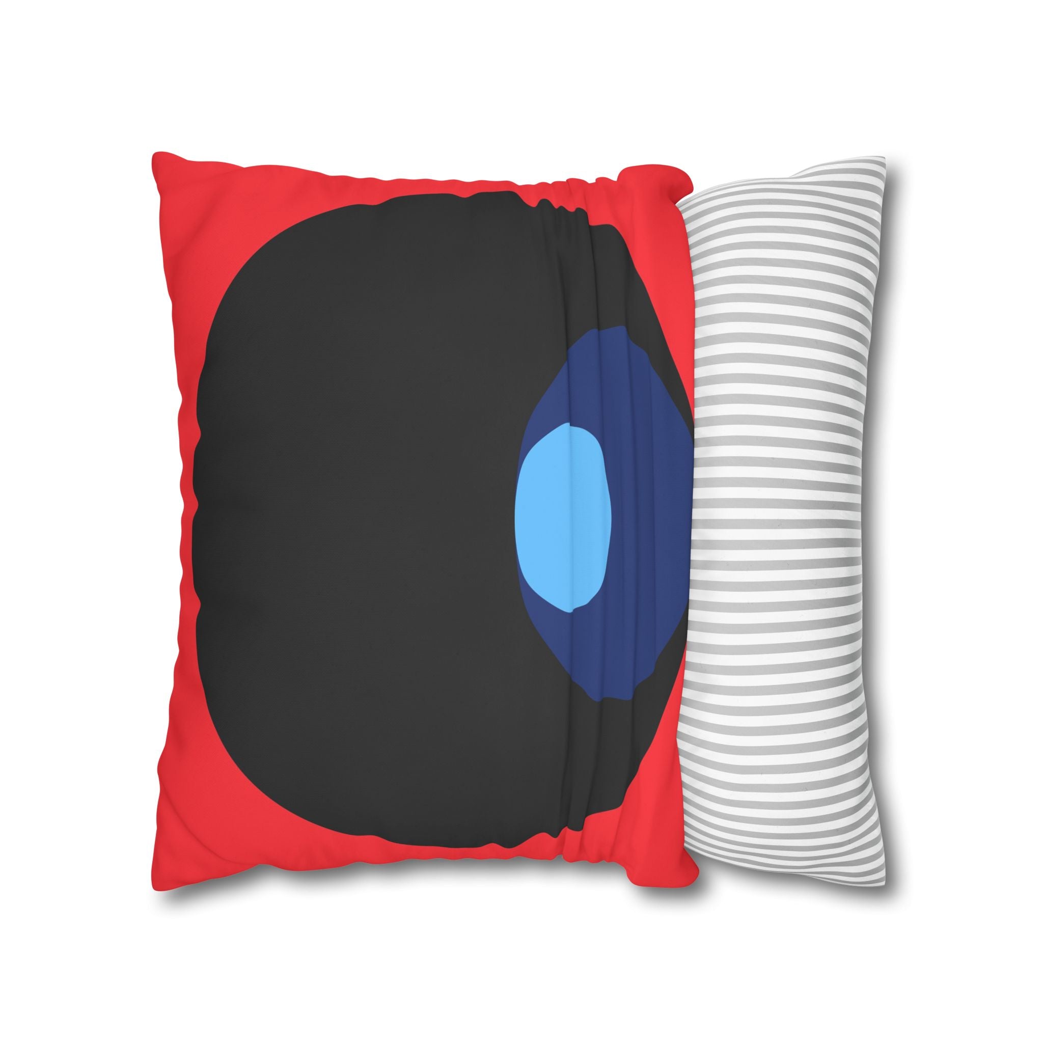 Abstract Circles Red Pillowcase