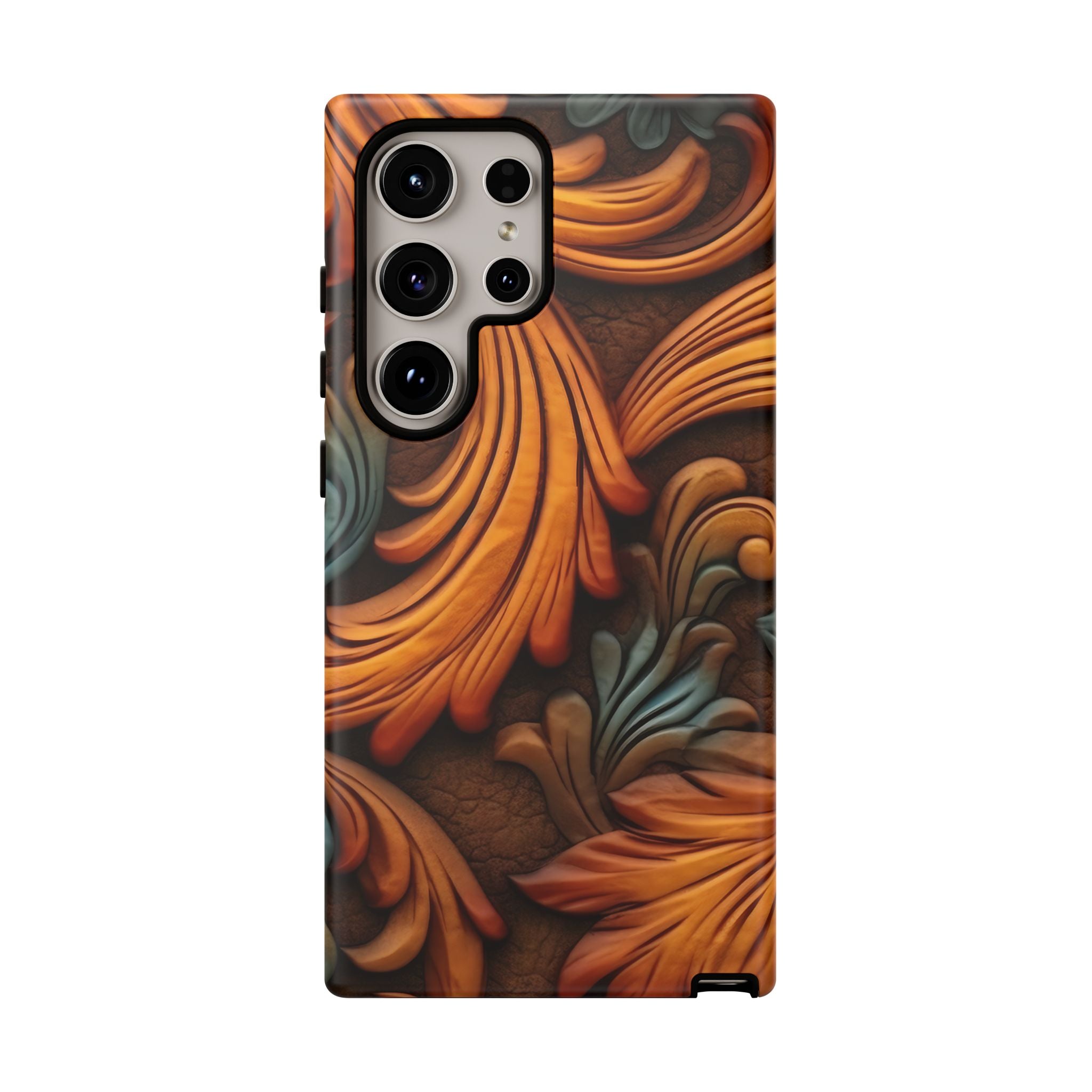 Baroque Copper Samsung Case - Luxury Design