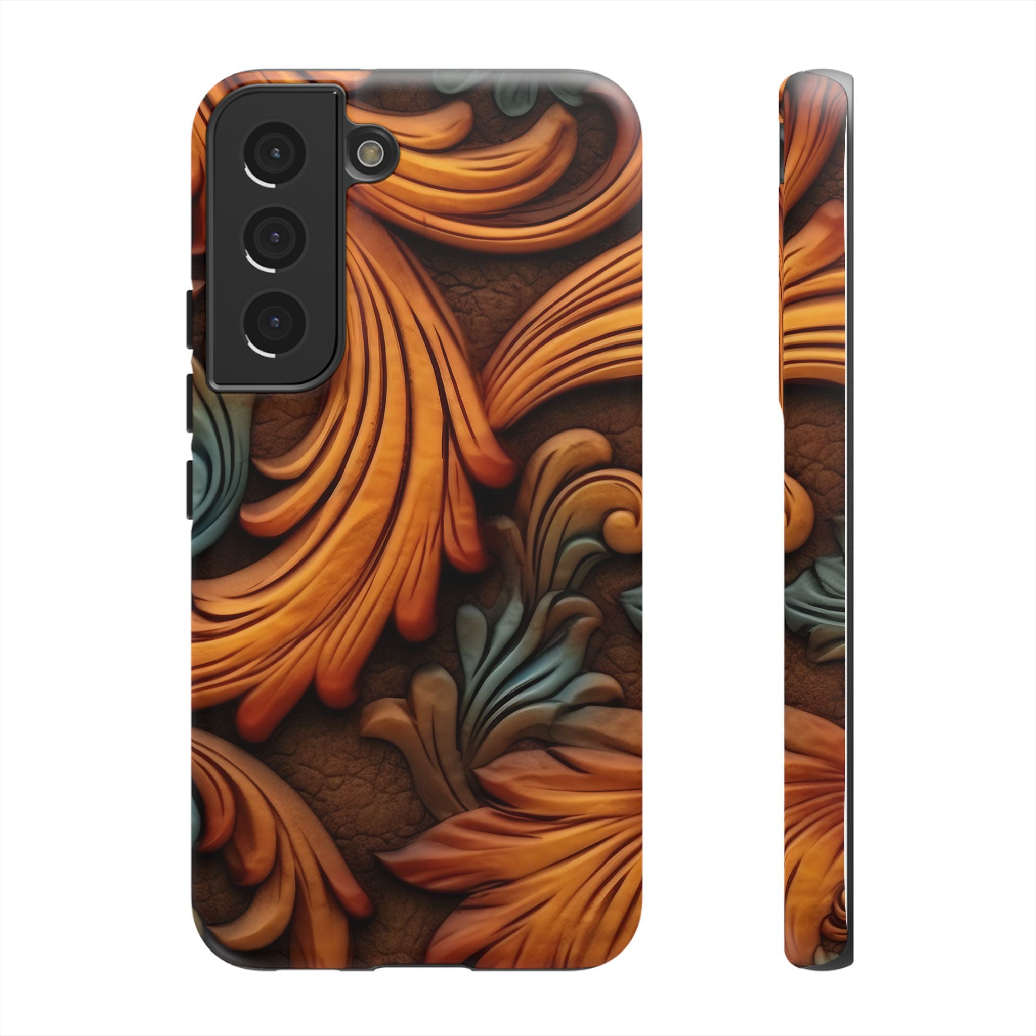 Baroque Copper Samsung Case - Luxury Design