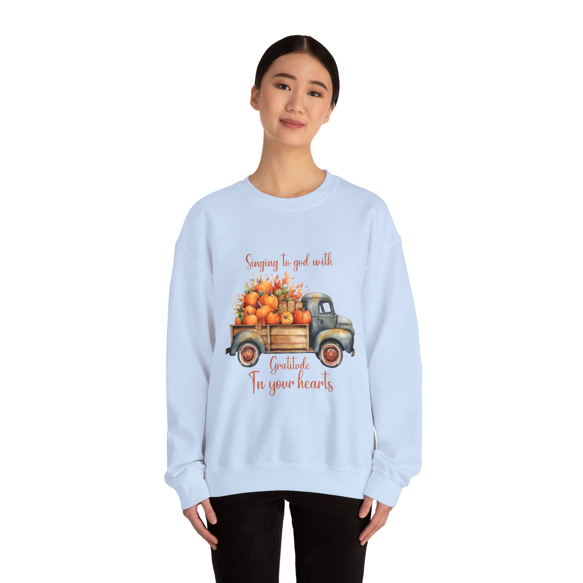 Harvest Truck Thanksgiving Sweatshirt