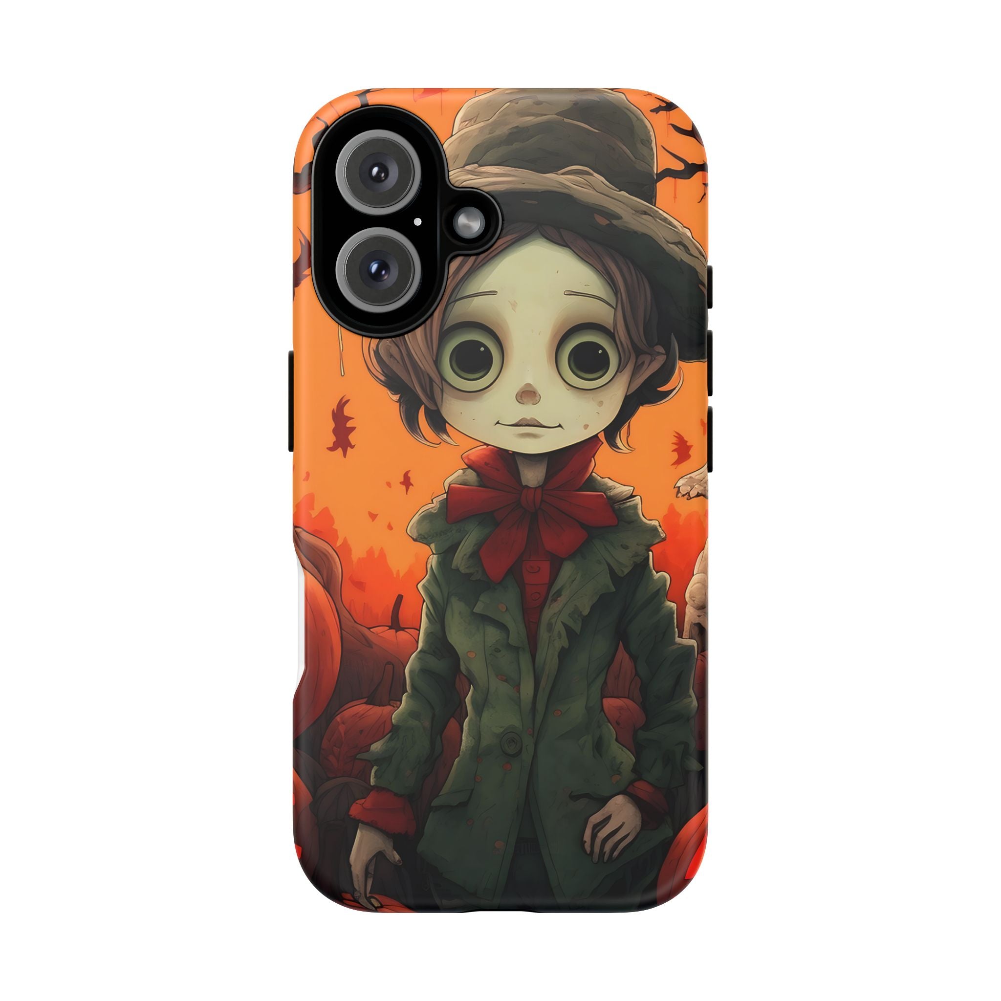 Spooky Autumn Child Hexagon Stone iPhone Case