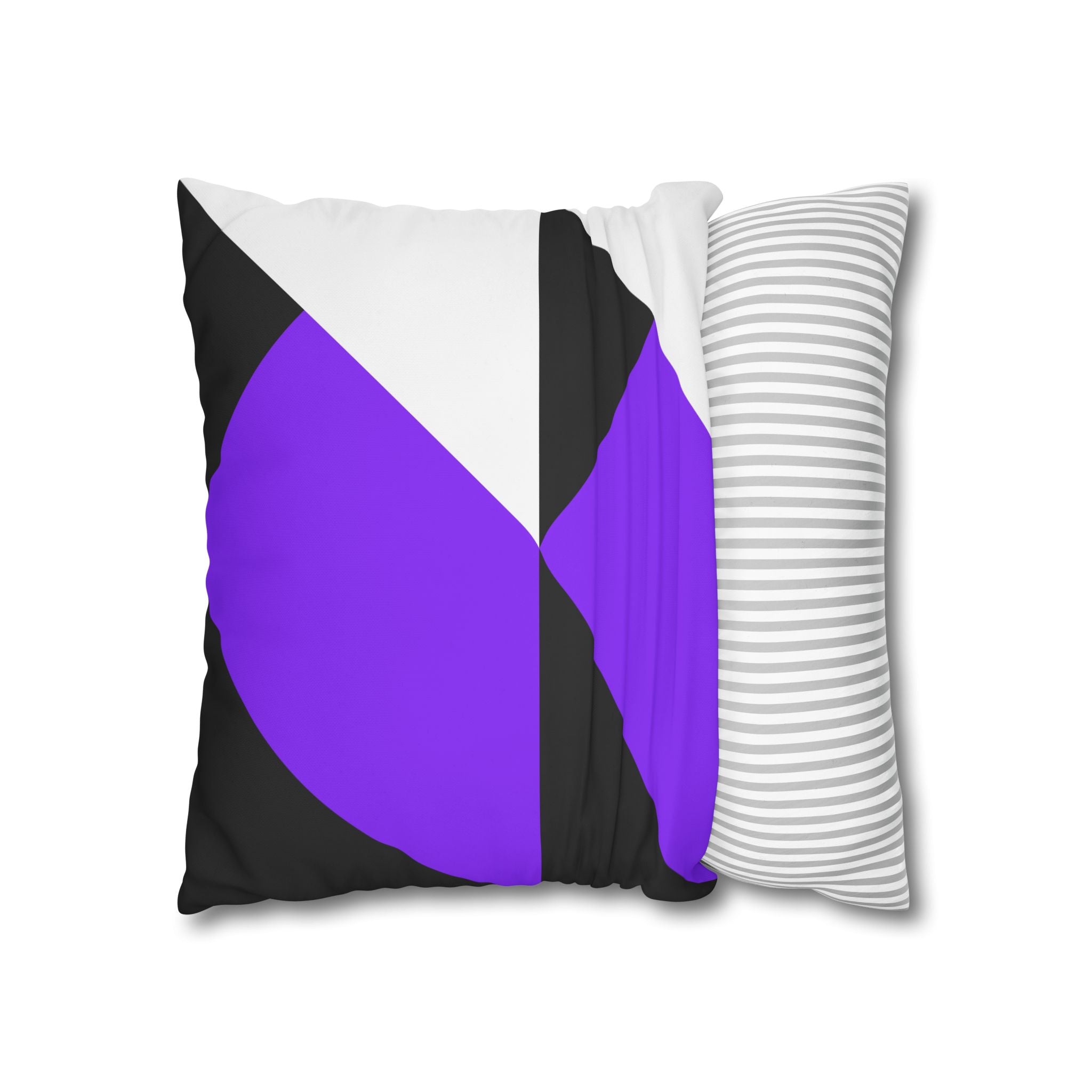 Geometric Purple Triangle Pillowcase