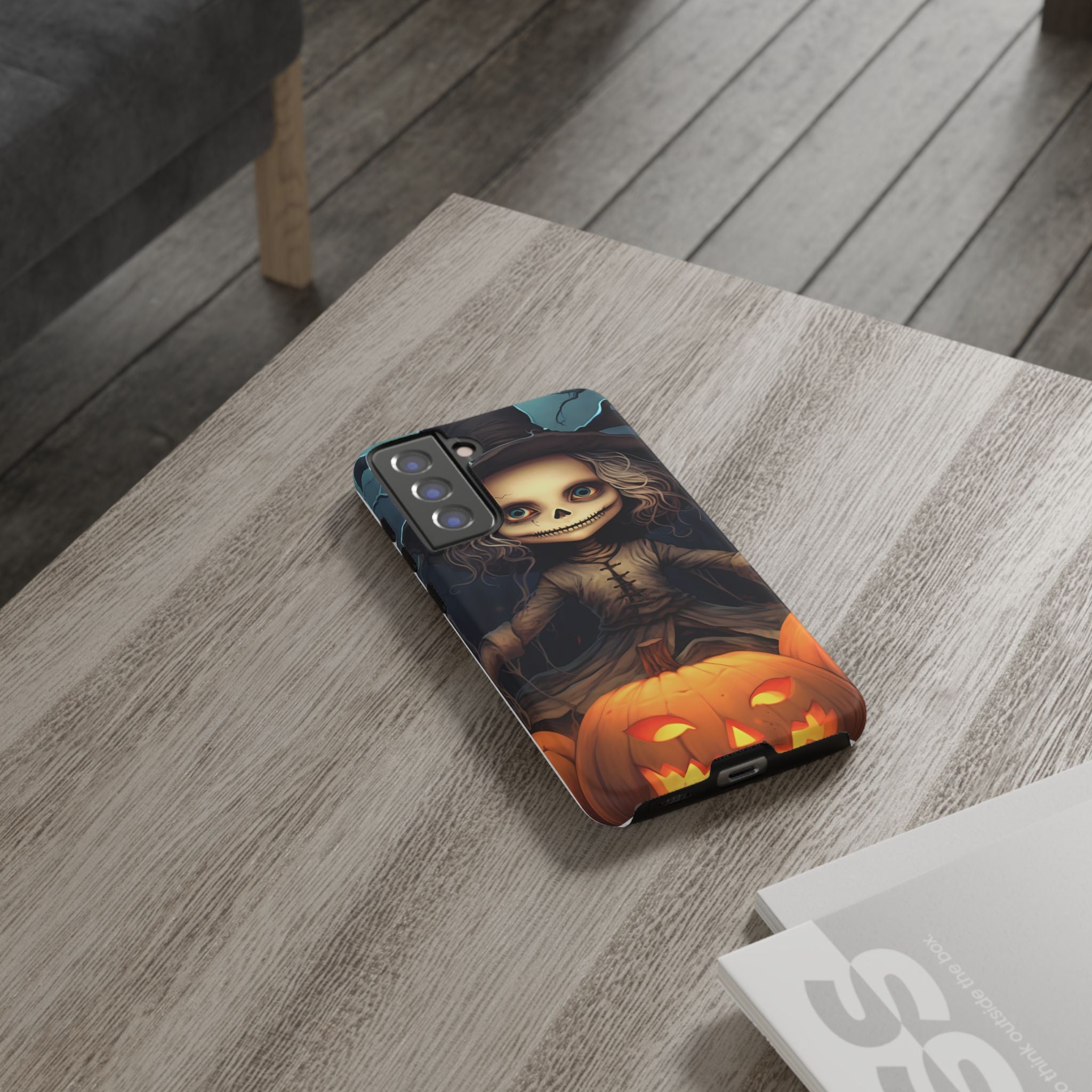 Spooky Skull Girl Halloween Samsung Case