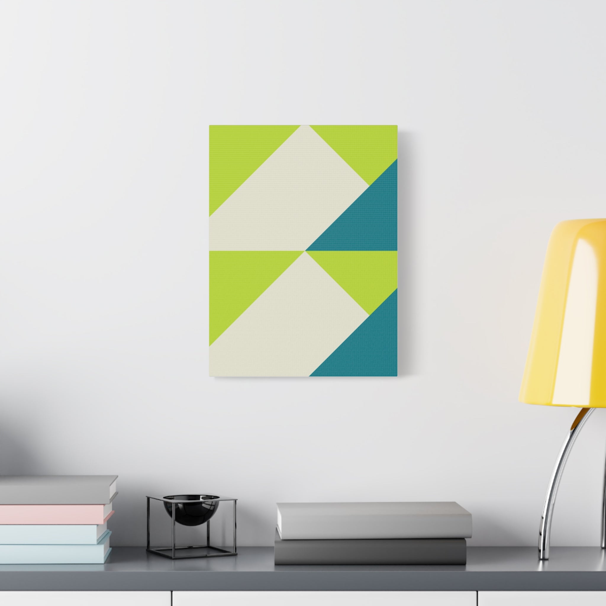 Geometric Triangle Canvas Wall Art