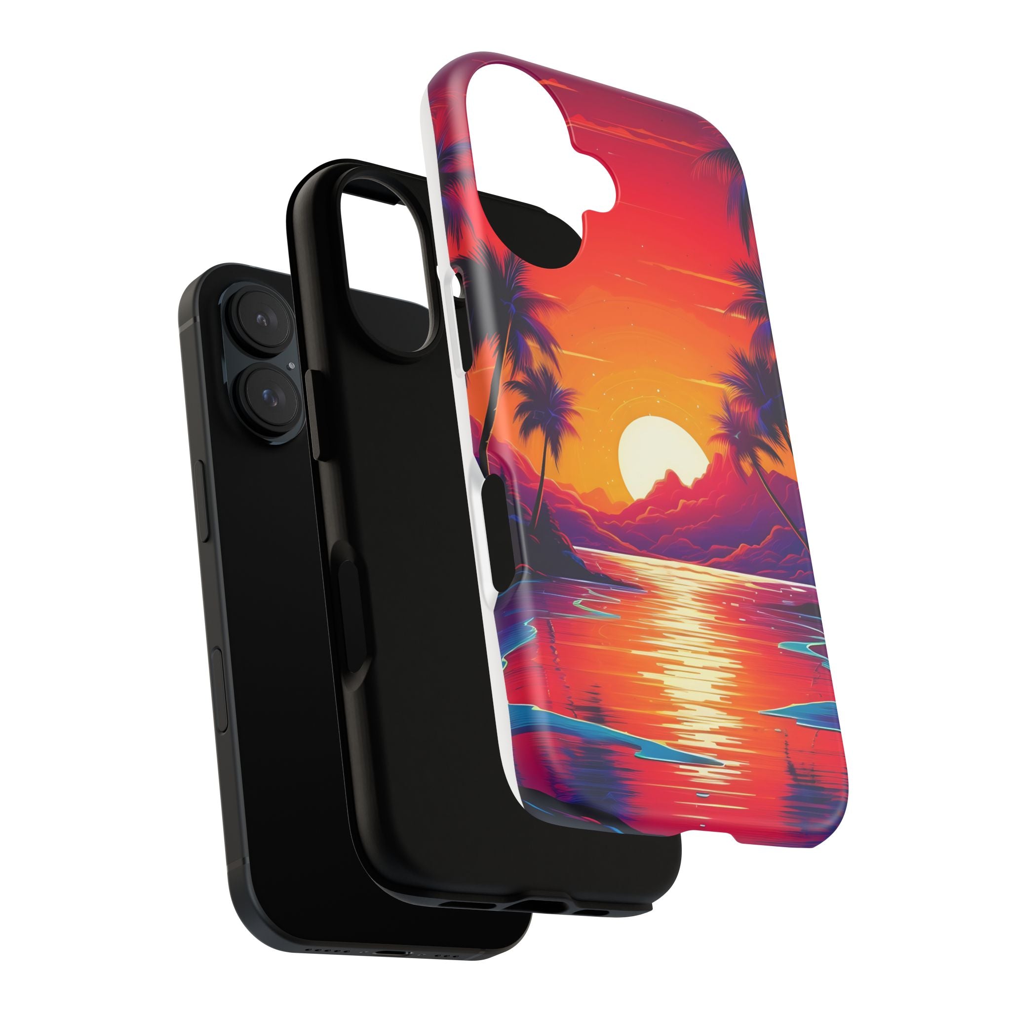 Sunset Beach Hexagon iPhone Case