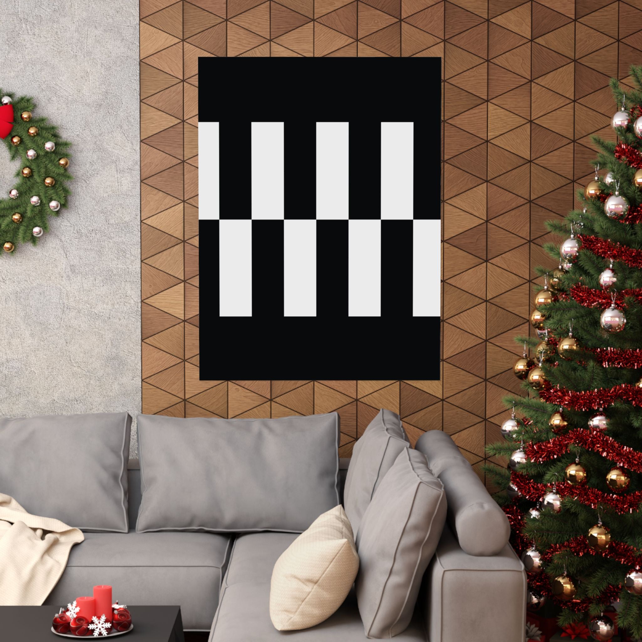 Classic Checkerboard Vertical Poster