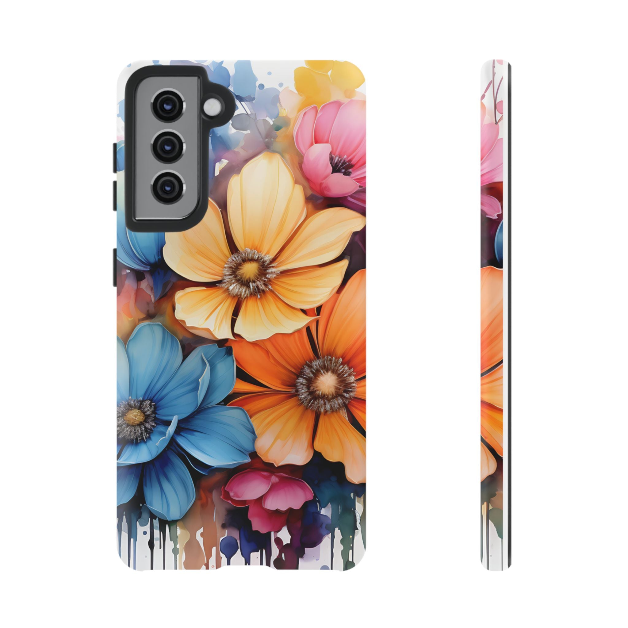 Vibrant Floral Watercolor Samsung Case