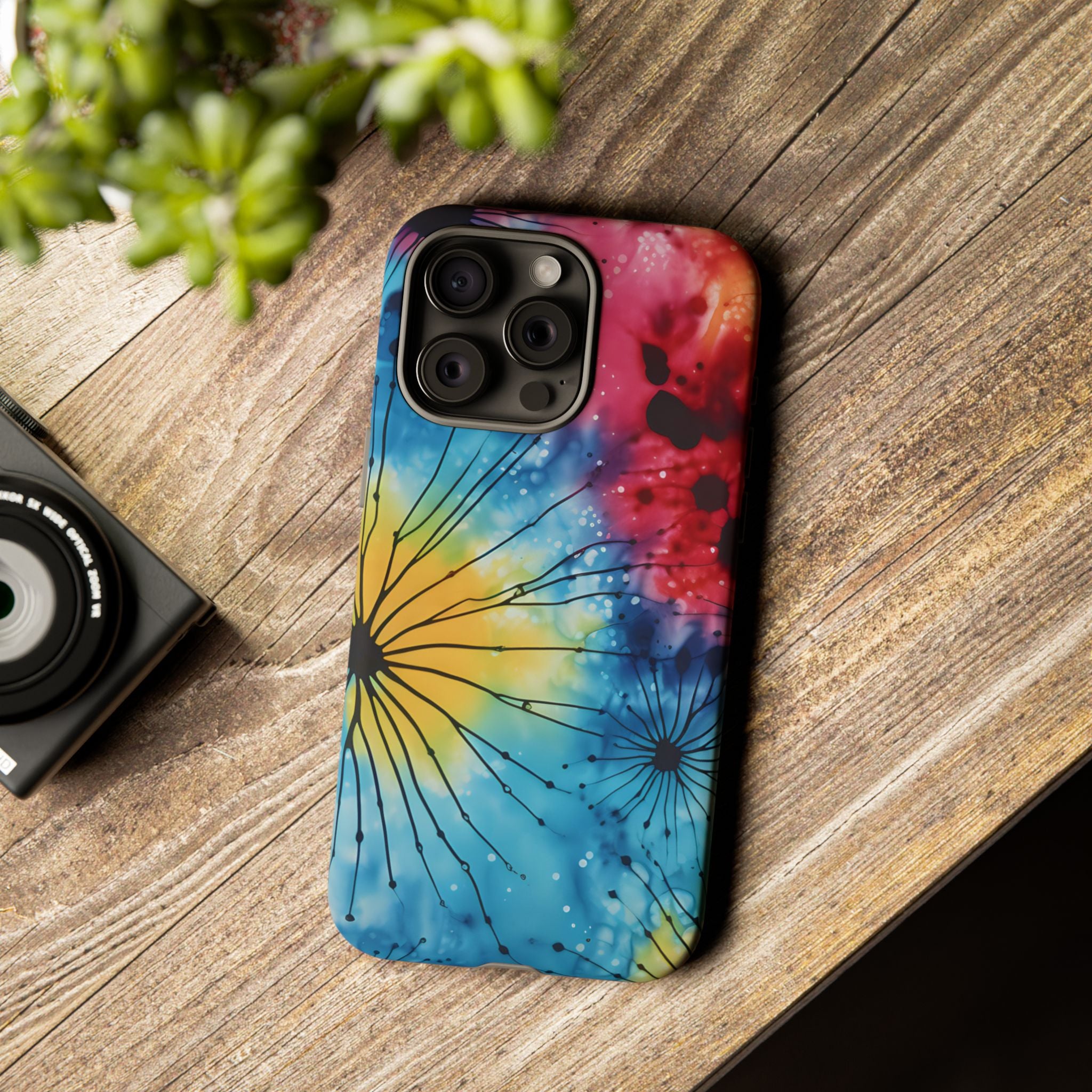 Cosmic Bloom Hexagon Stone iPhone Case