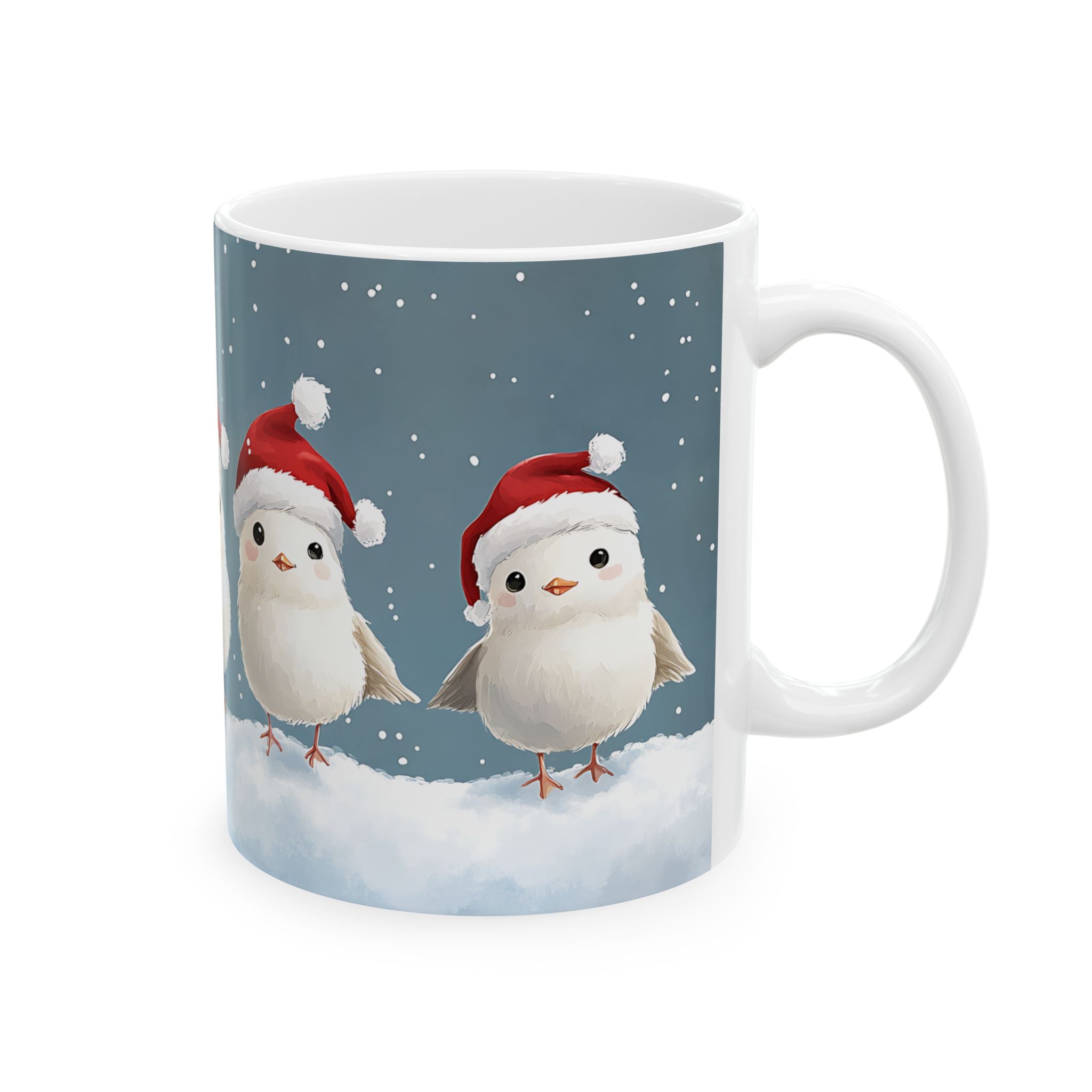 Snowy Birds Christmas Mug