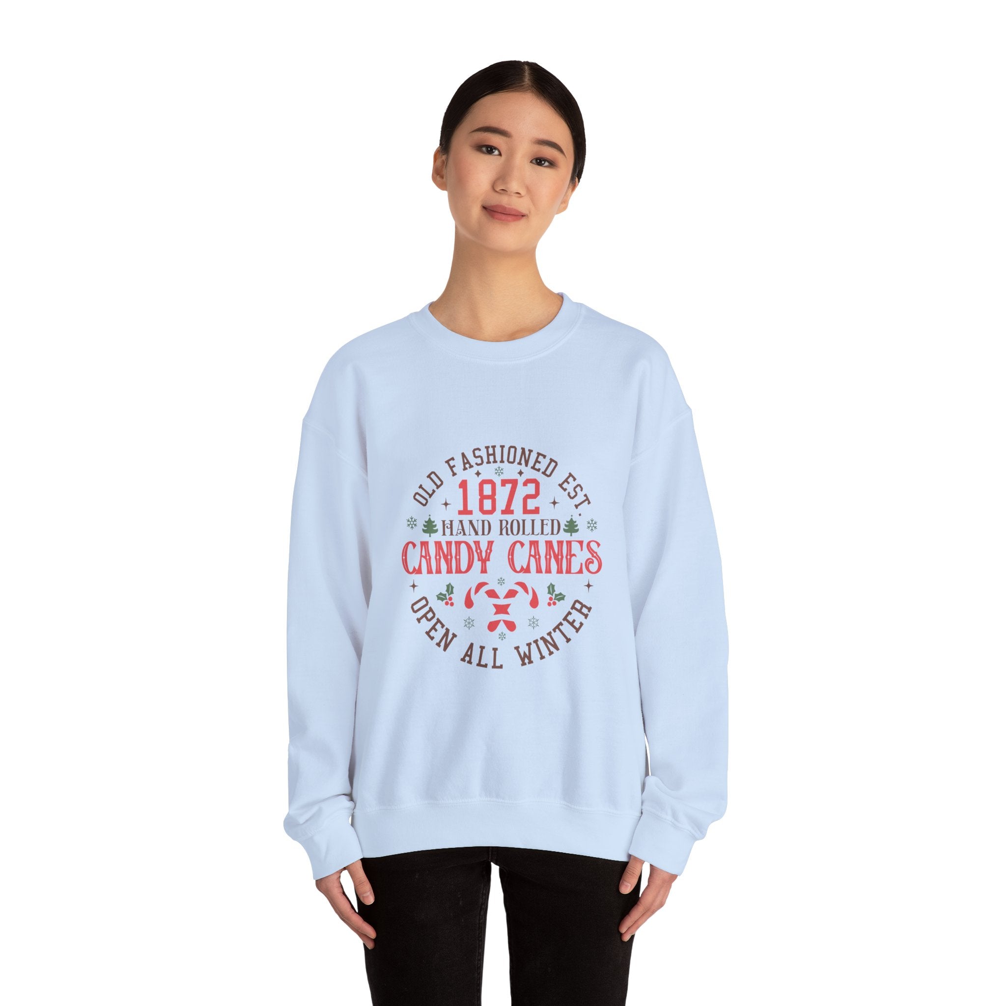 1872 Candy Canes Christmas Sweatshirt