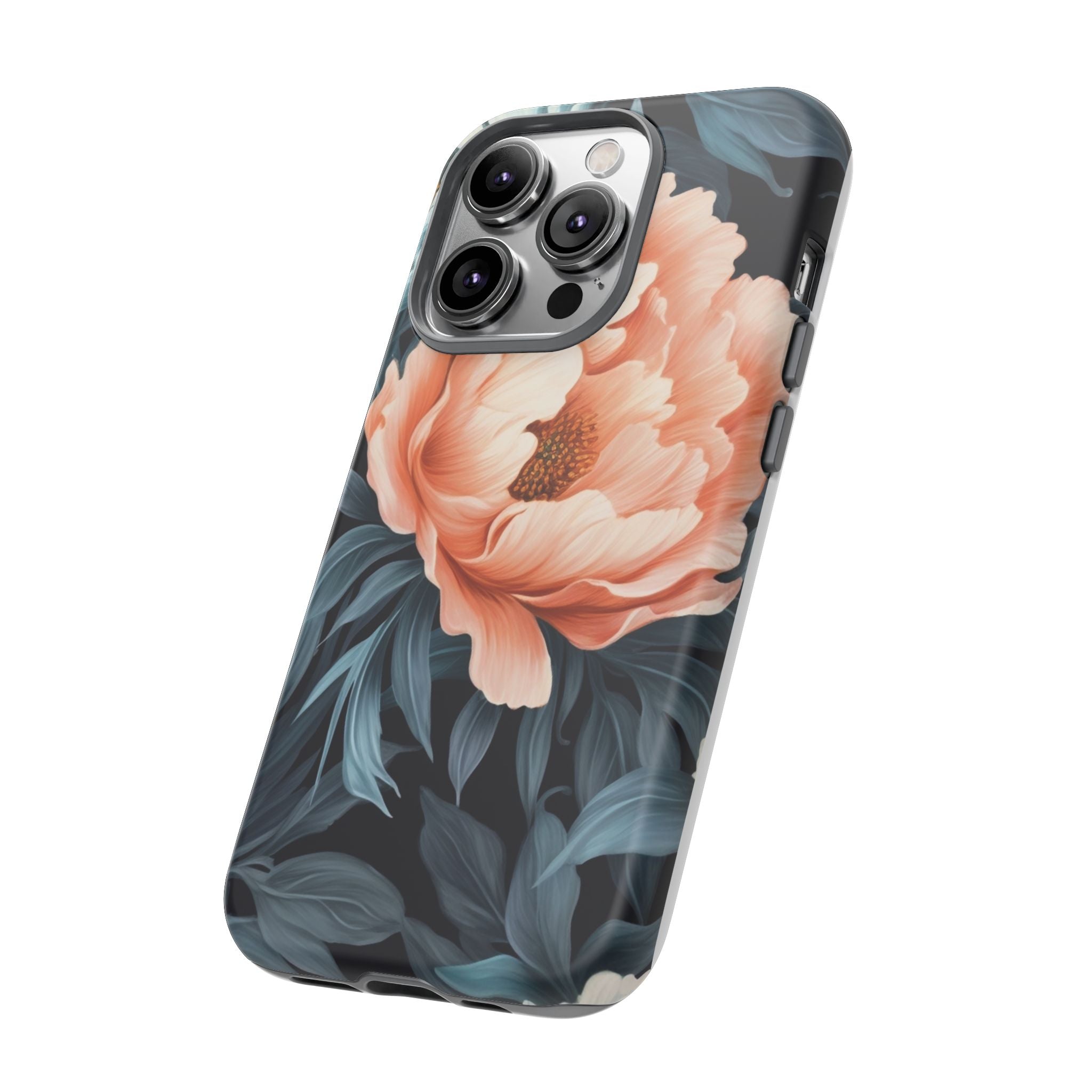 Moody Floral iPhone Case - Hexagon Stone