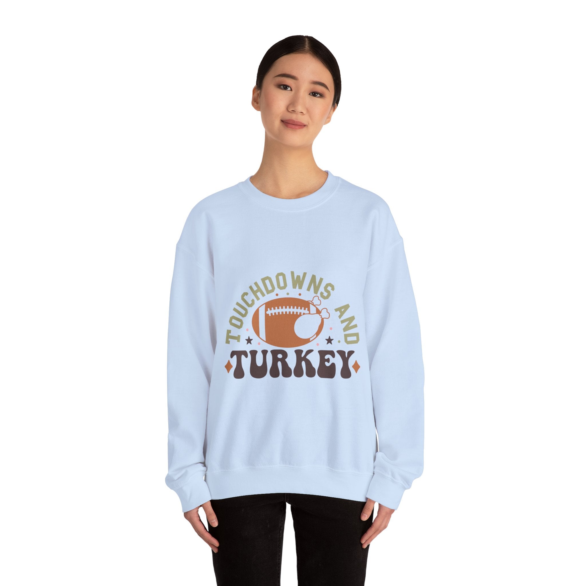 Touchdowns & Turkey Thanksgiving Sweatshirt