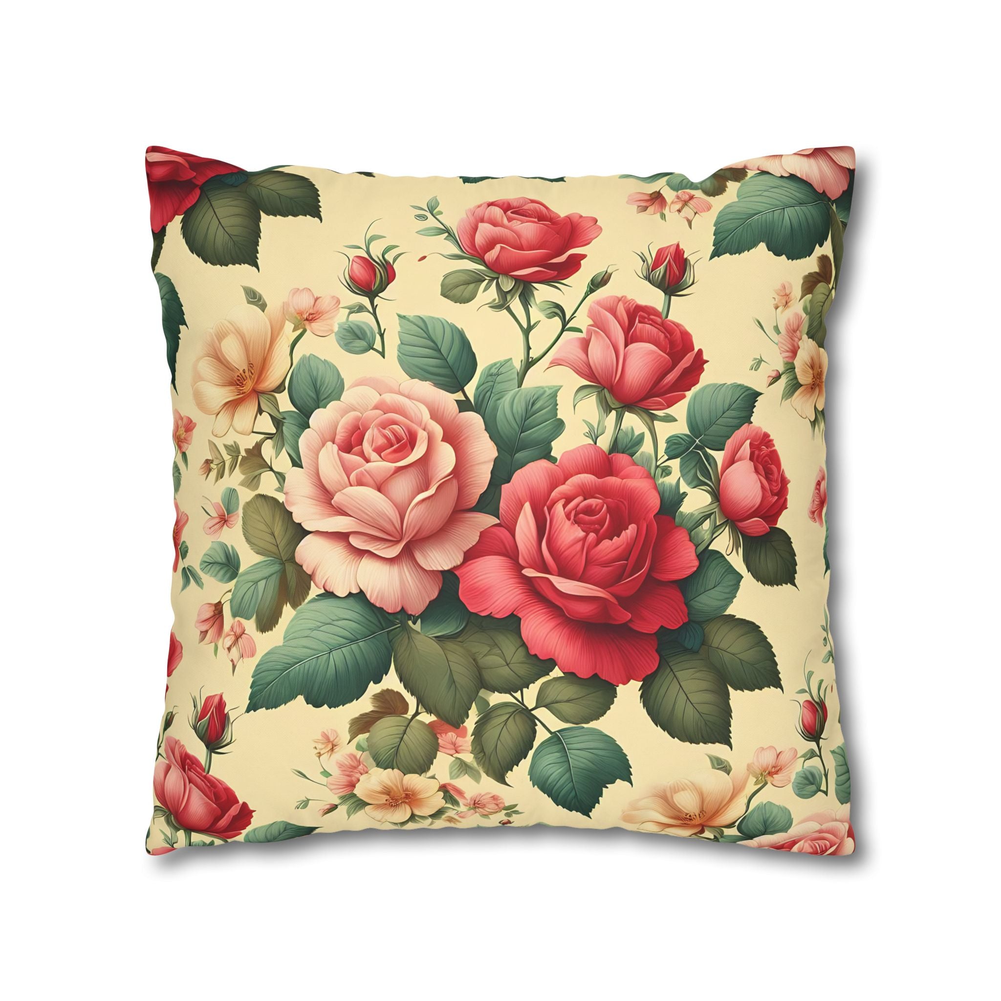 Vintage Rose Pillowcase - Floral Print