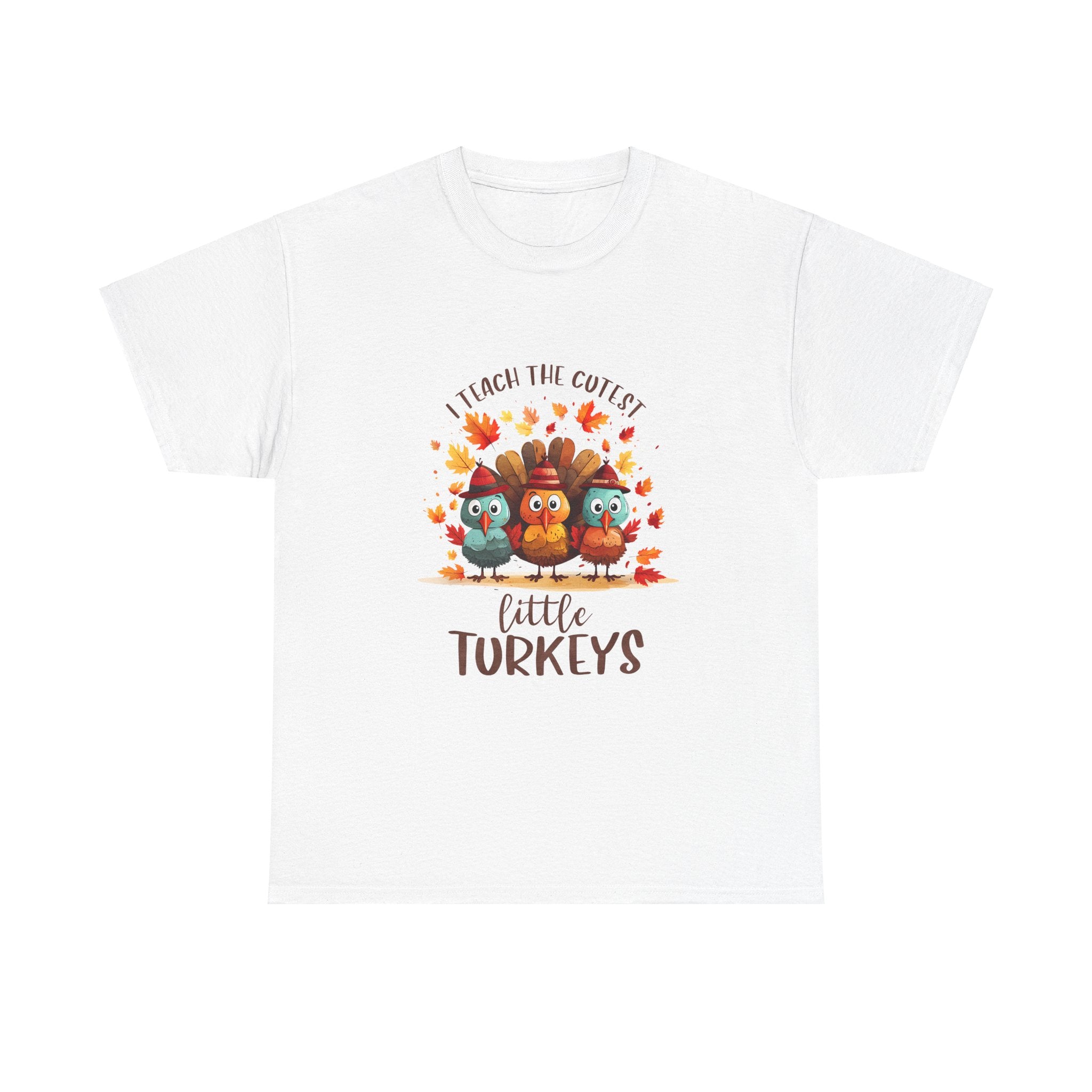 Cute Turkeys Thanksgiving Teacher T-Shirt