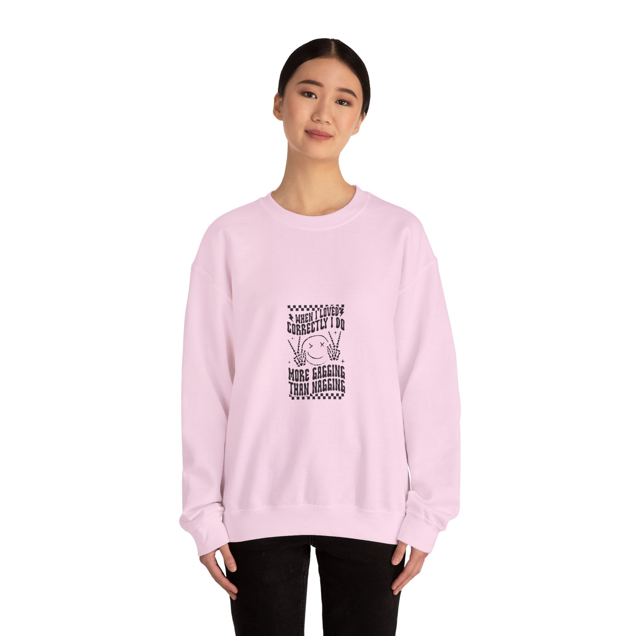 Retro Gagging Sweatshirt - Dark Humor