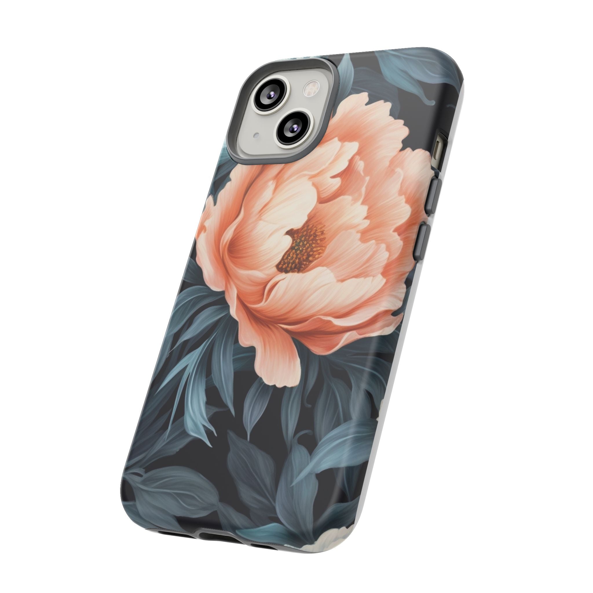 Moody Floral iPhone Case - Hexagon Stone