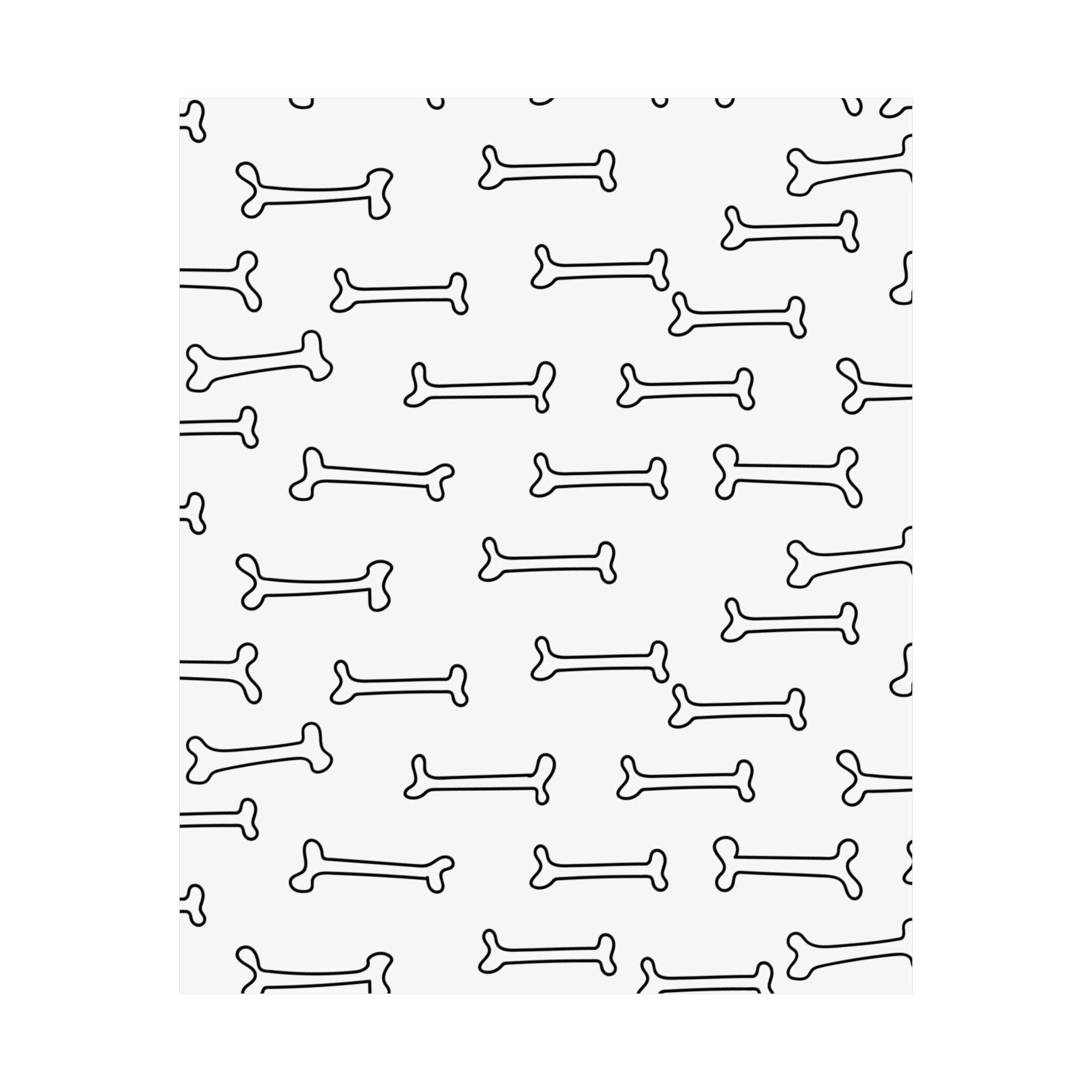 Minimalist Bone Pattern Poster