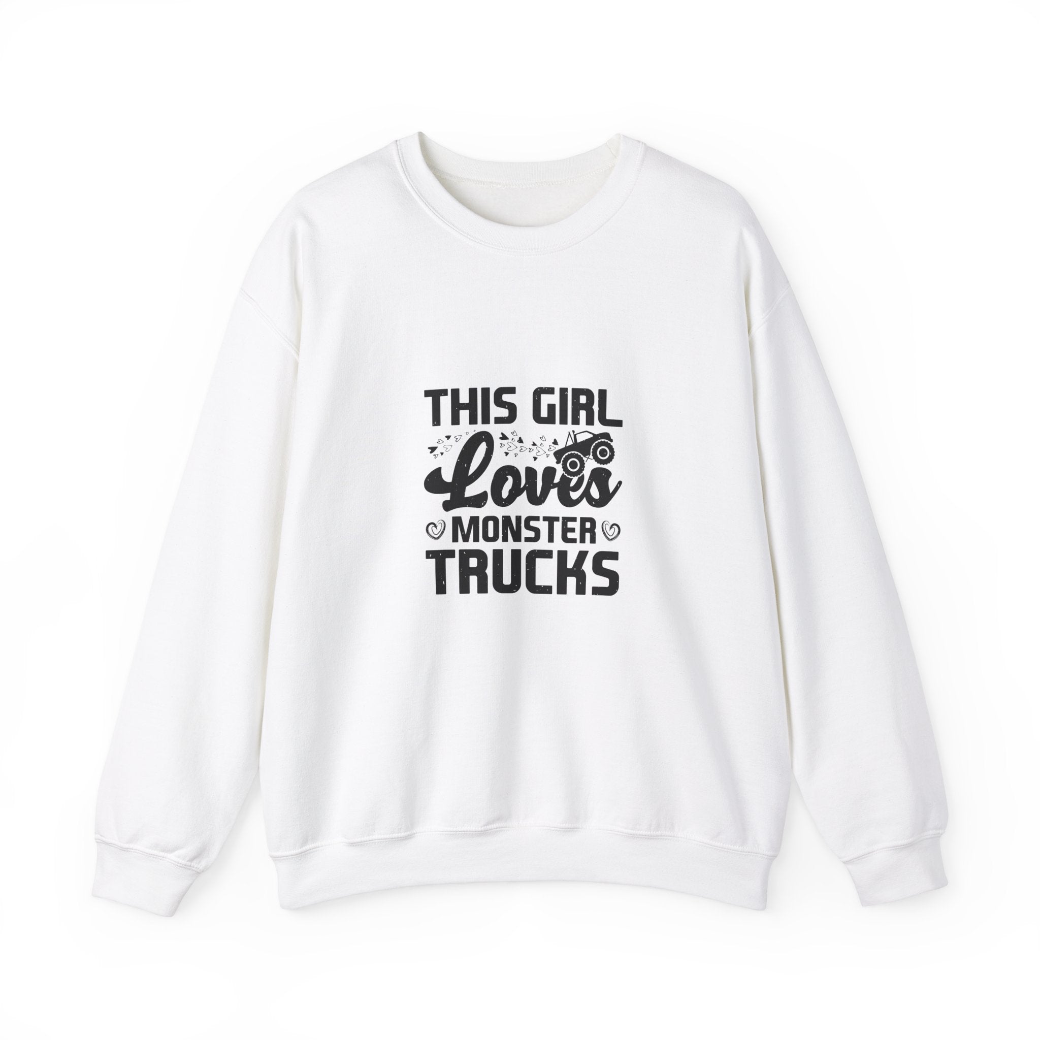 Girl Loves Monster Trucks Sweatshirt