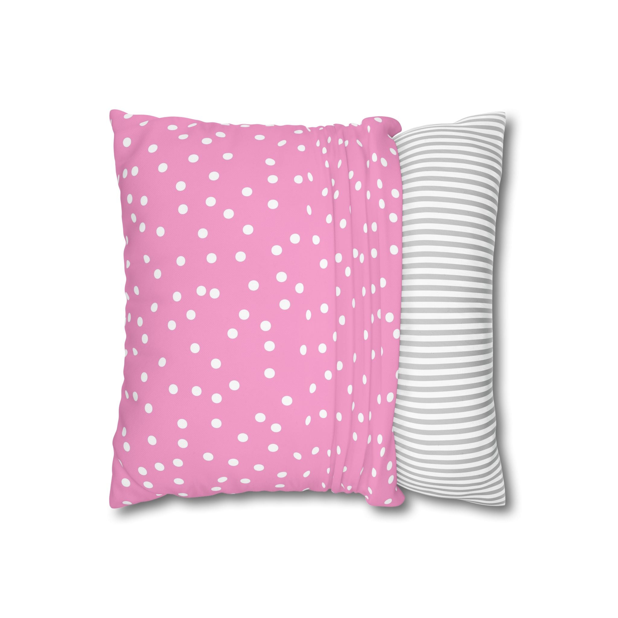 Pink Polka Dot Pillowcase - Sweet Dreams