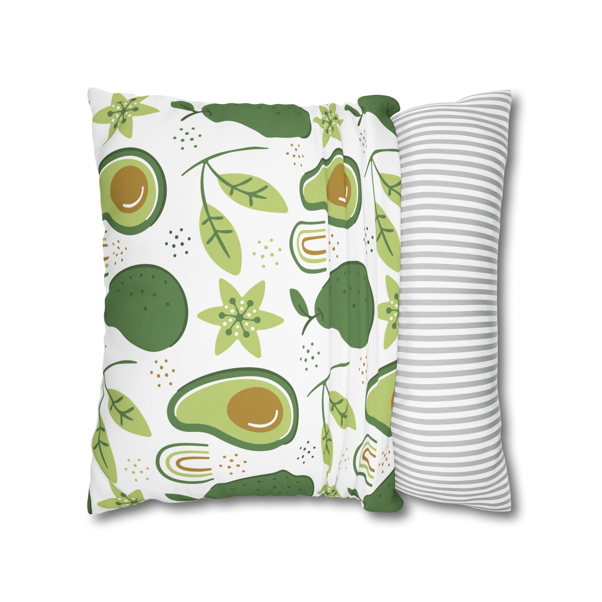 Avocado Leaf Pillowcase - Retro Green