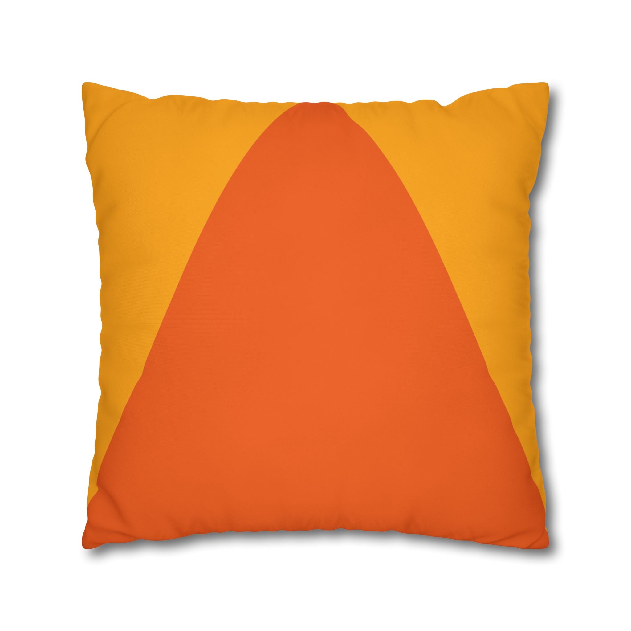 Geometric Orange Pillowcase - Modern Design