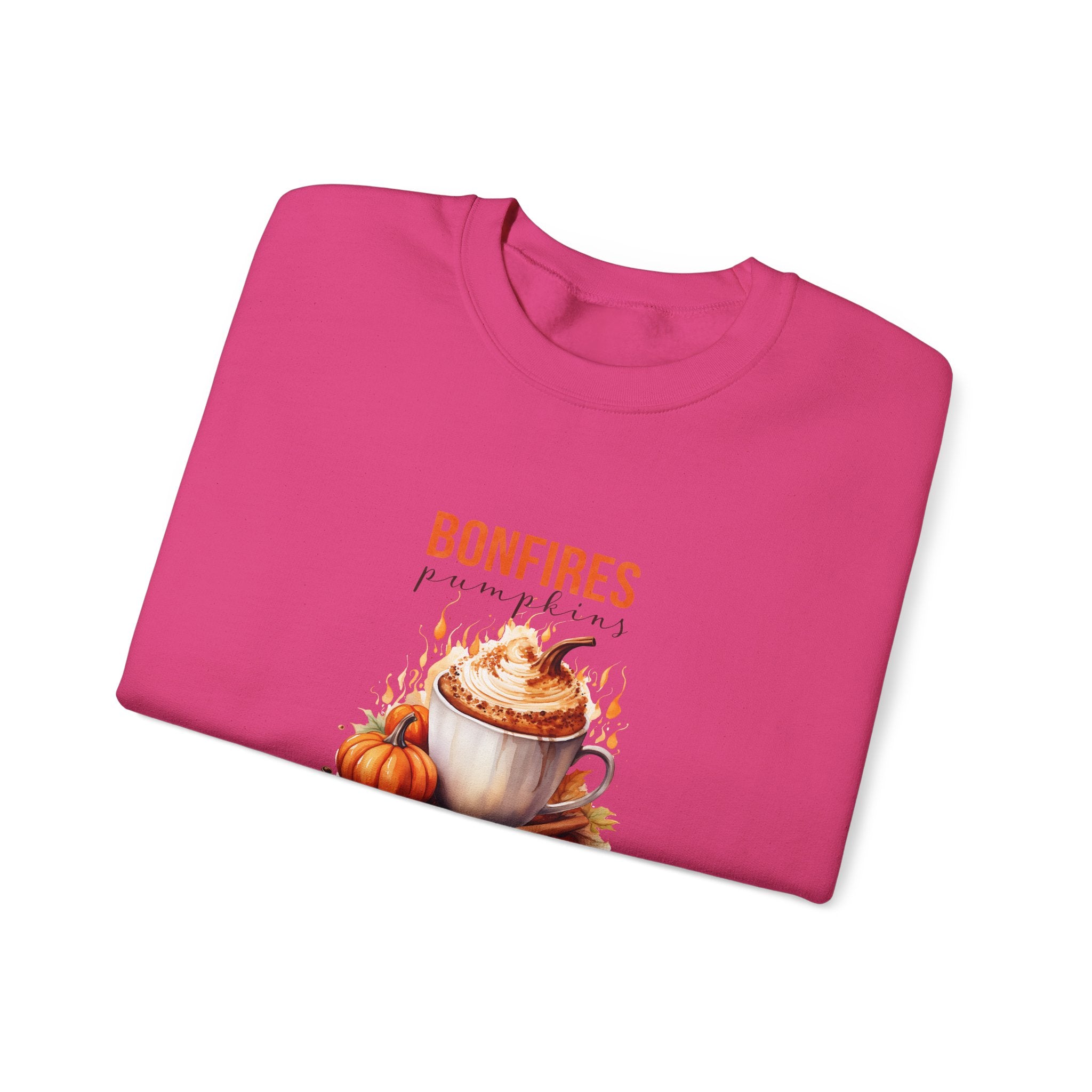 Cozy Autumn Bonfire Pumpkin Sweatshirt