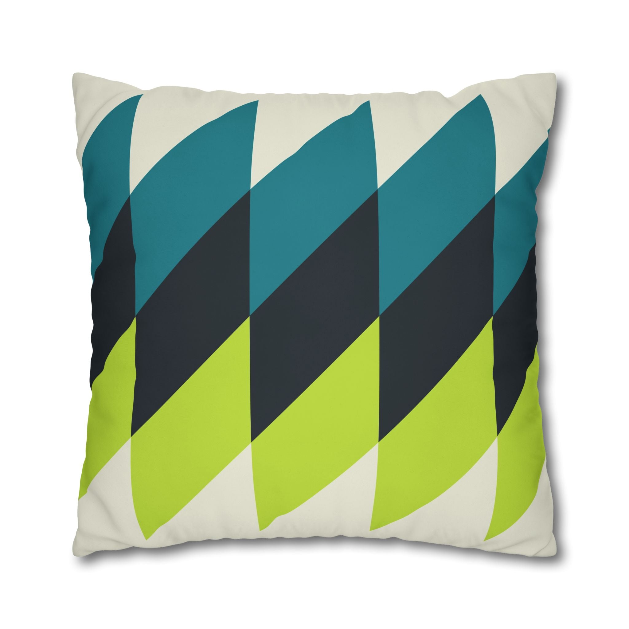 Geometric Teal Pillowcase - Modern Decor