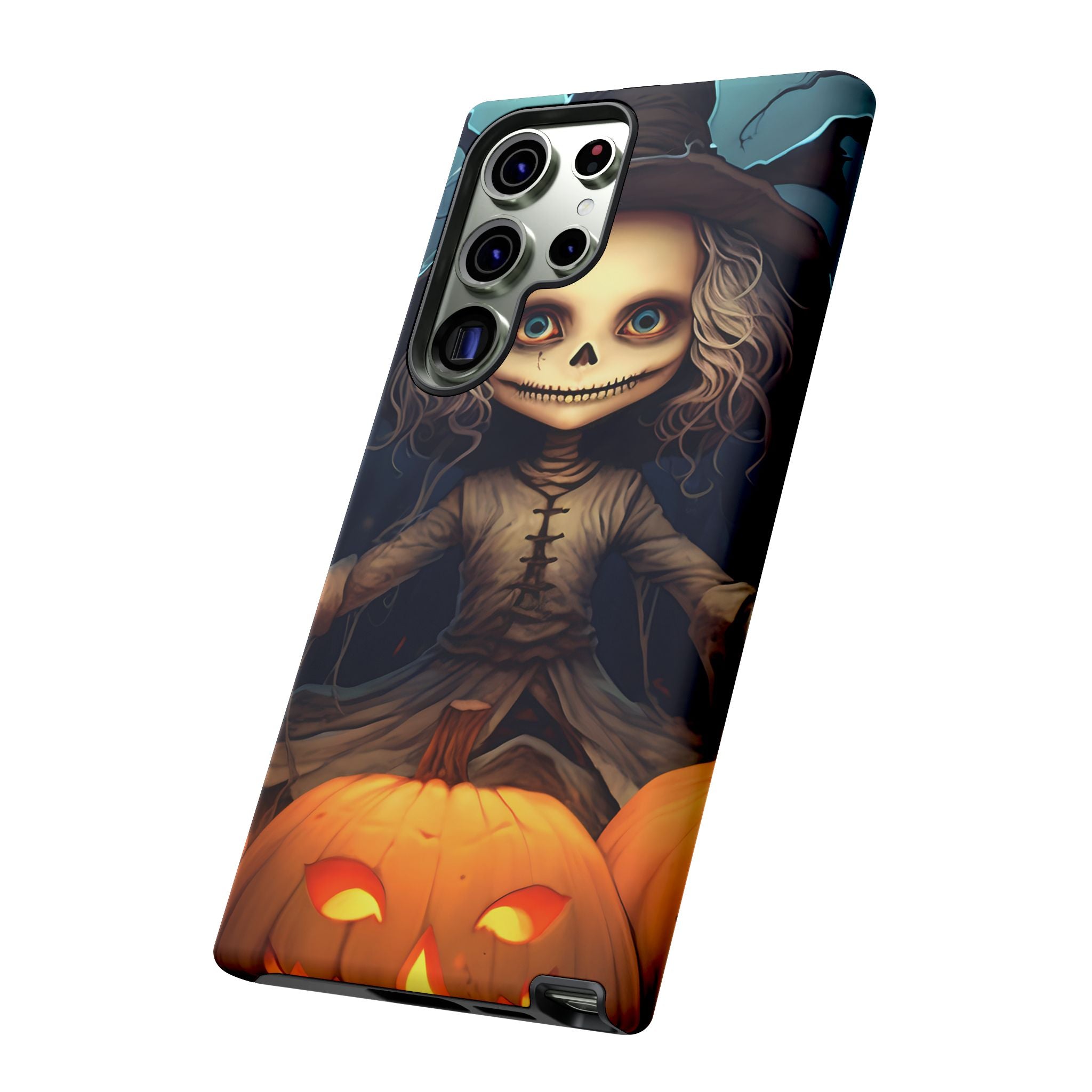 Spooky Skull Girl Halloween Samsung Case