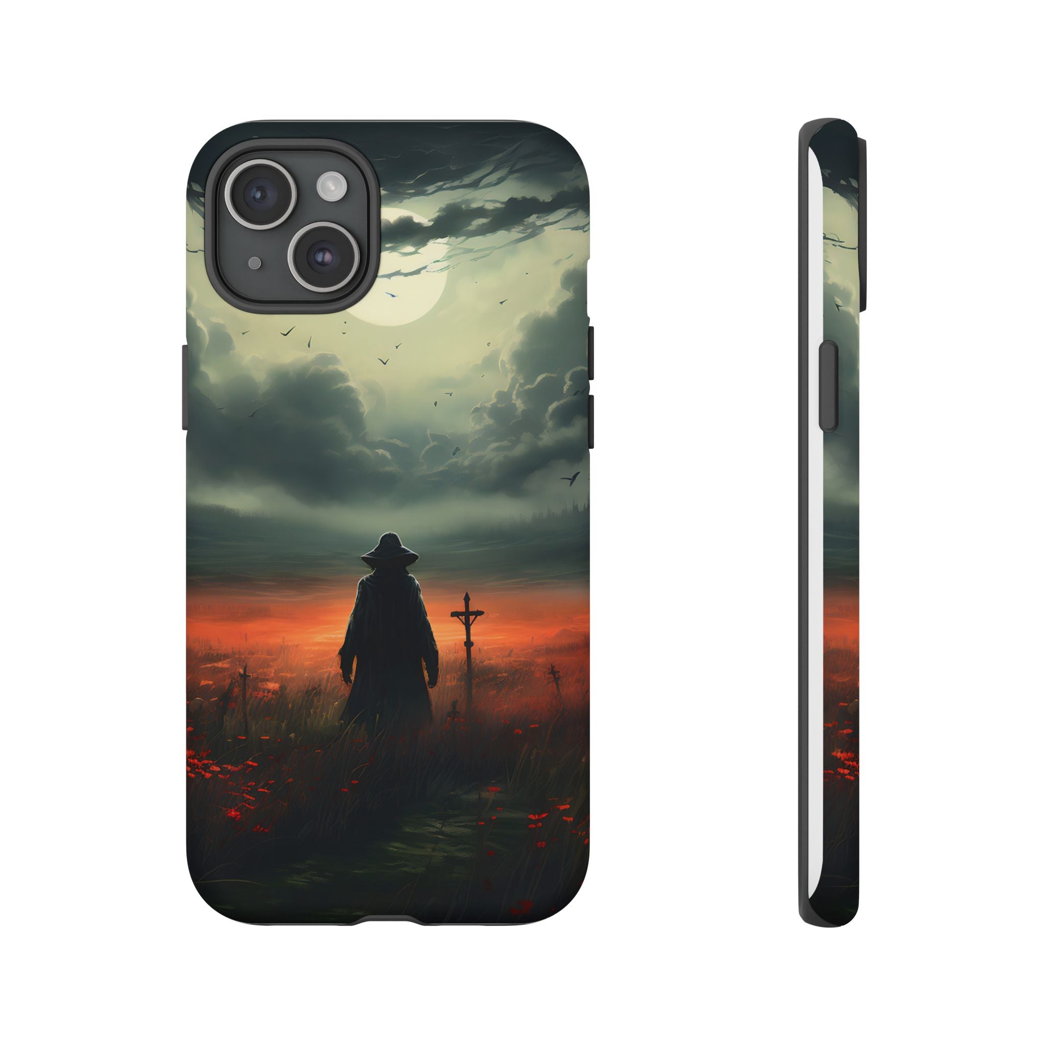 Haunted Field Hexagon Stone iPhone Case