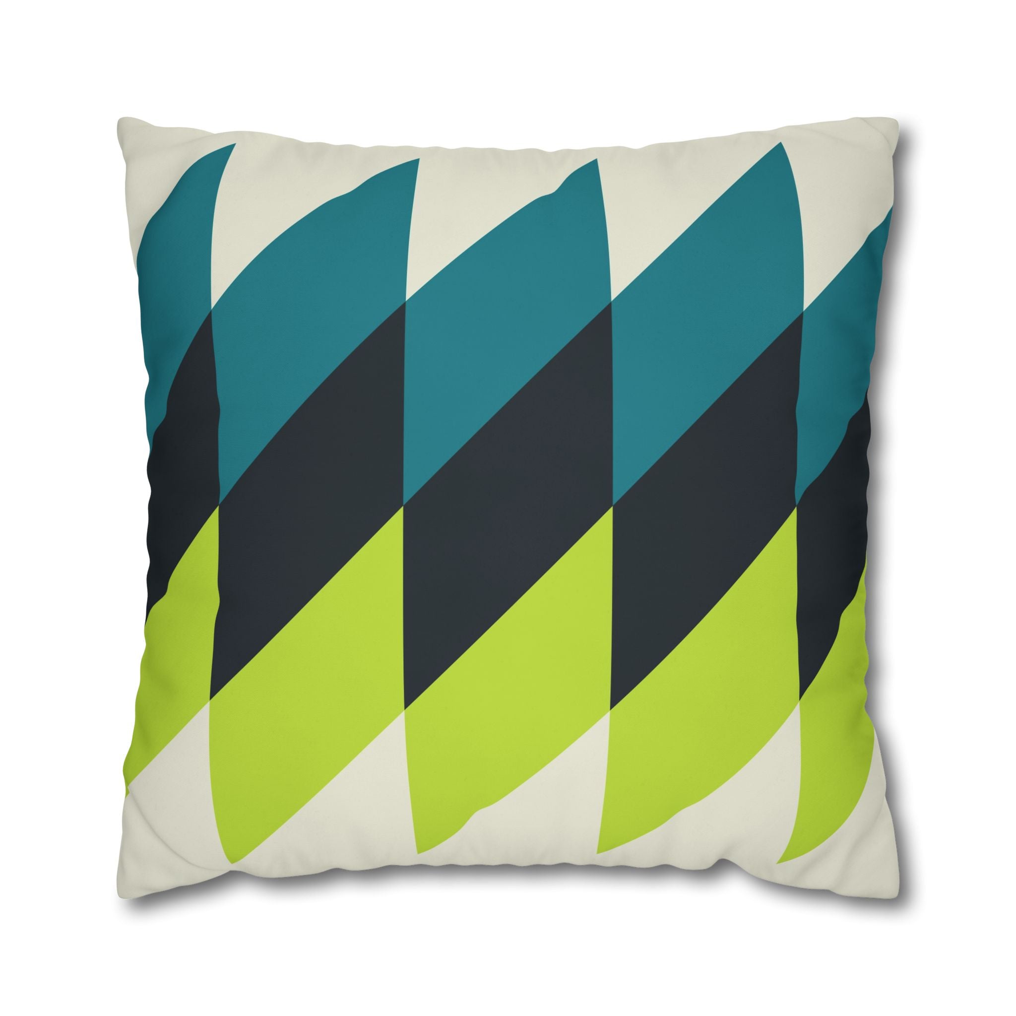 Geometric Teal Pillowcase - Modern Decor