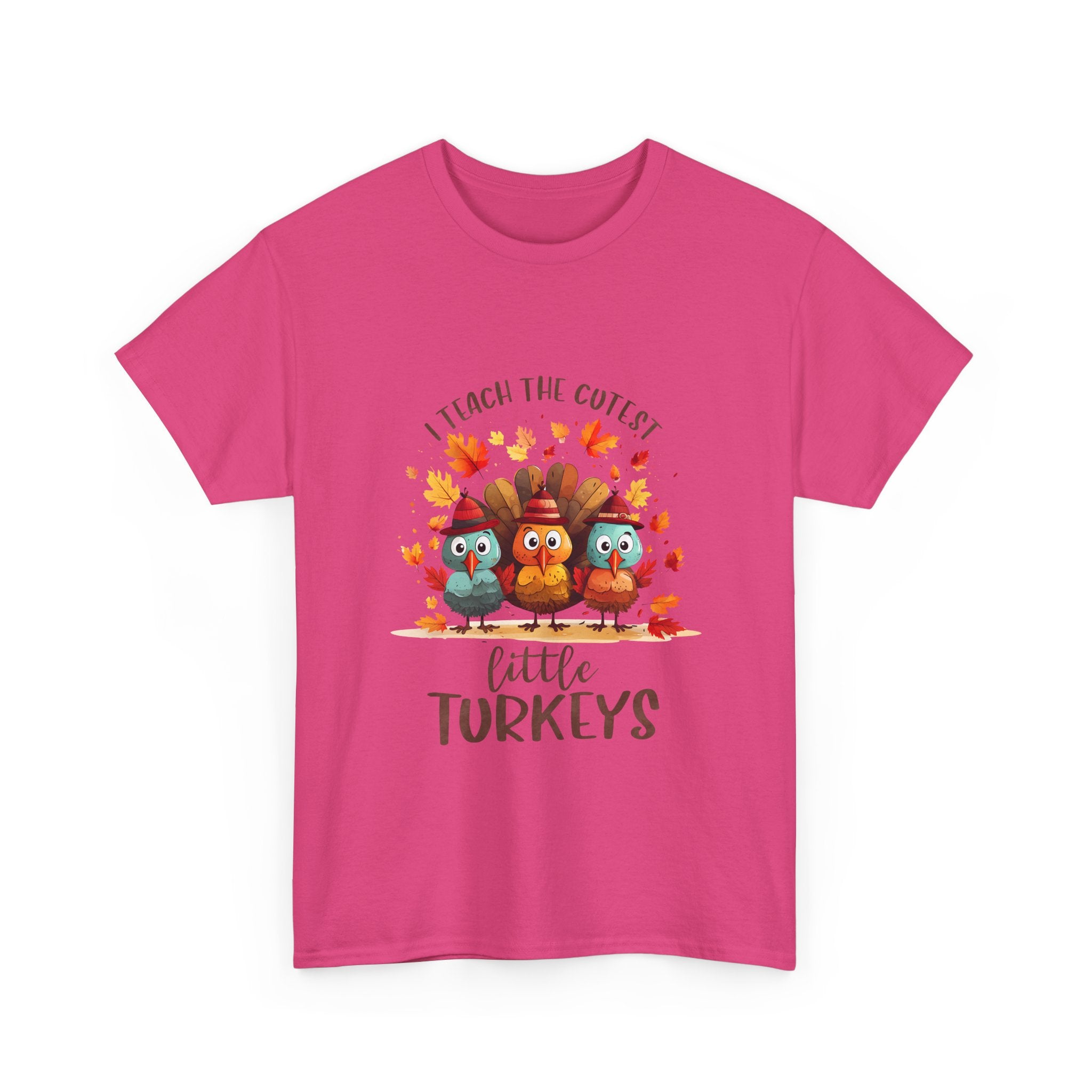 Cute Turkeys Thanksgiving Teacher T-Shirt