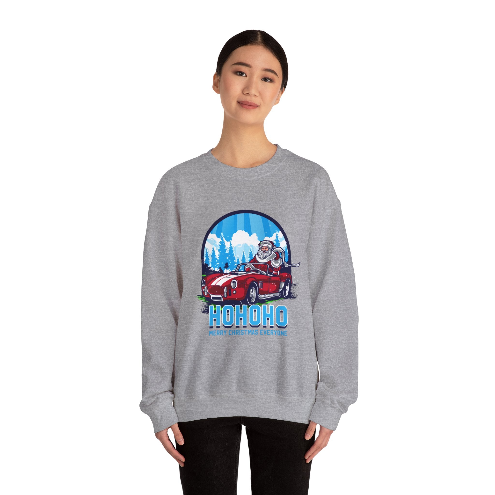 Santa's Hot Rod Christmas Sweatshirt