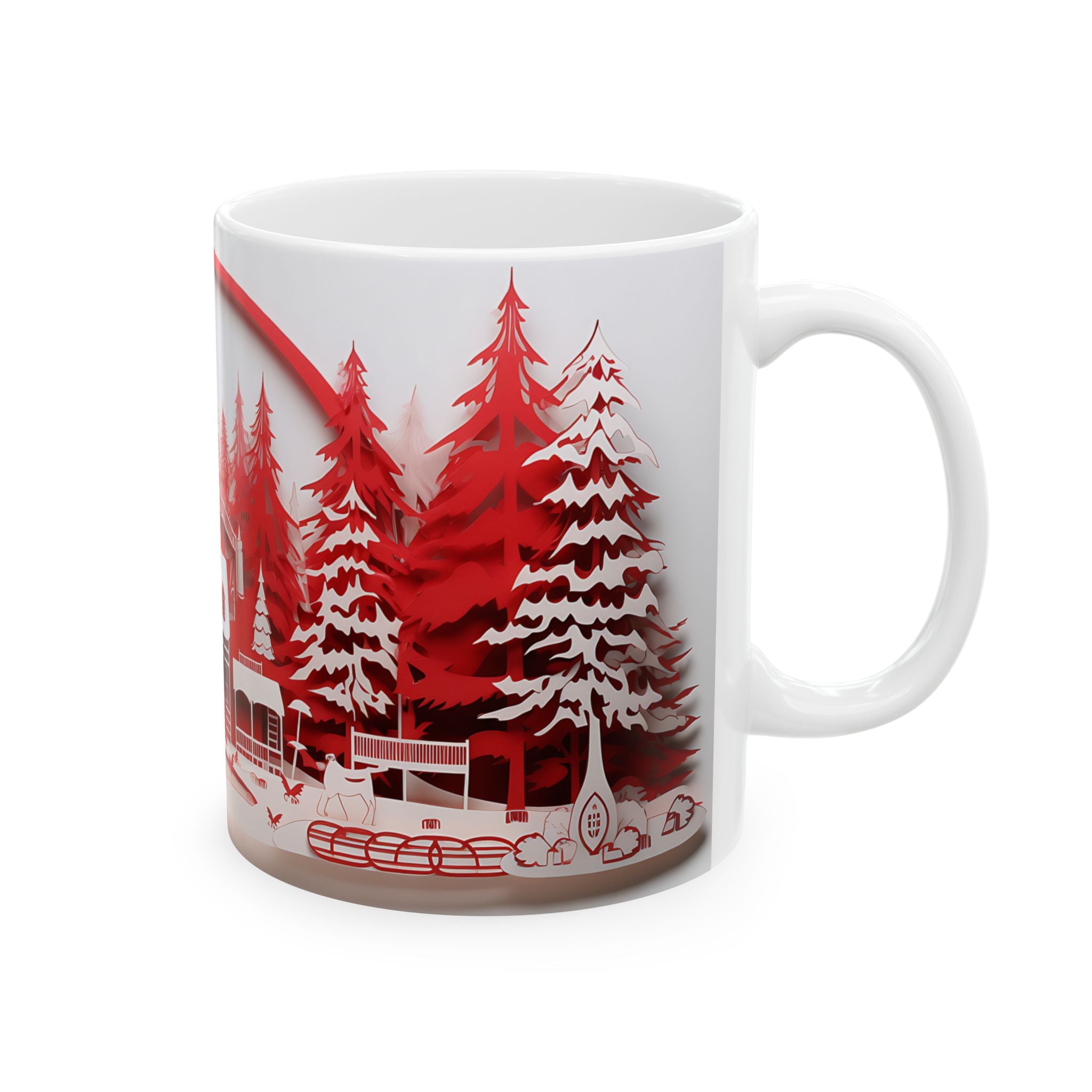 Winter Wonderland Papercut Mug