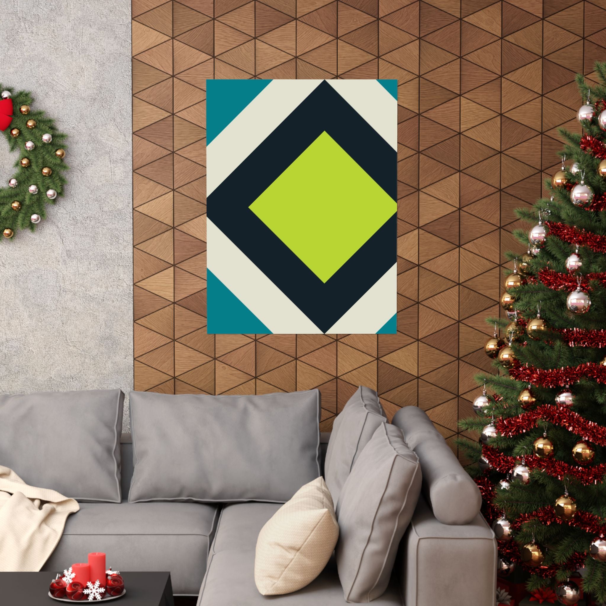 Geometric Diamond Art Poster