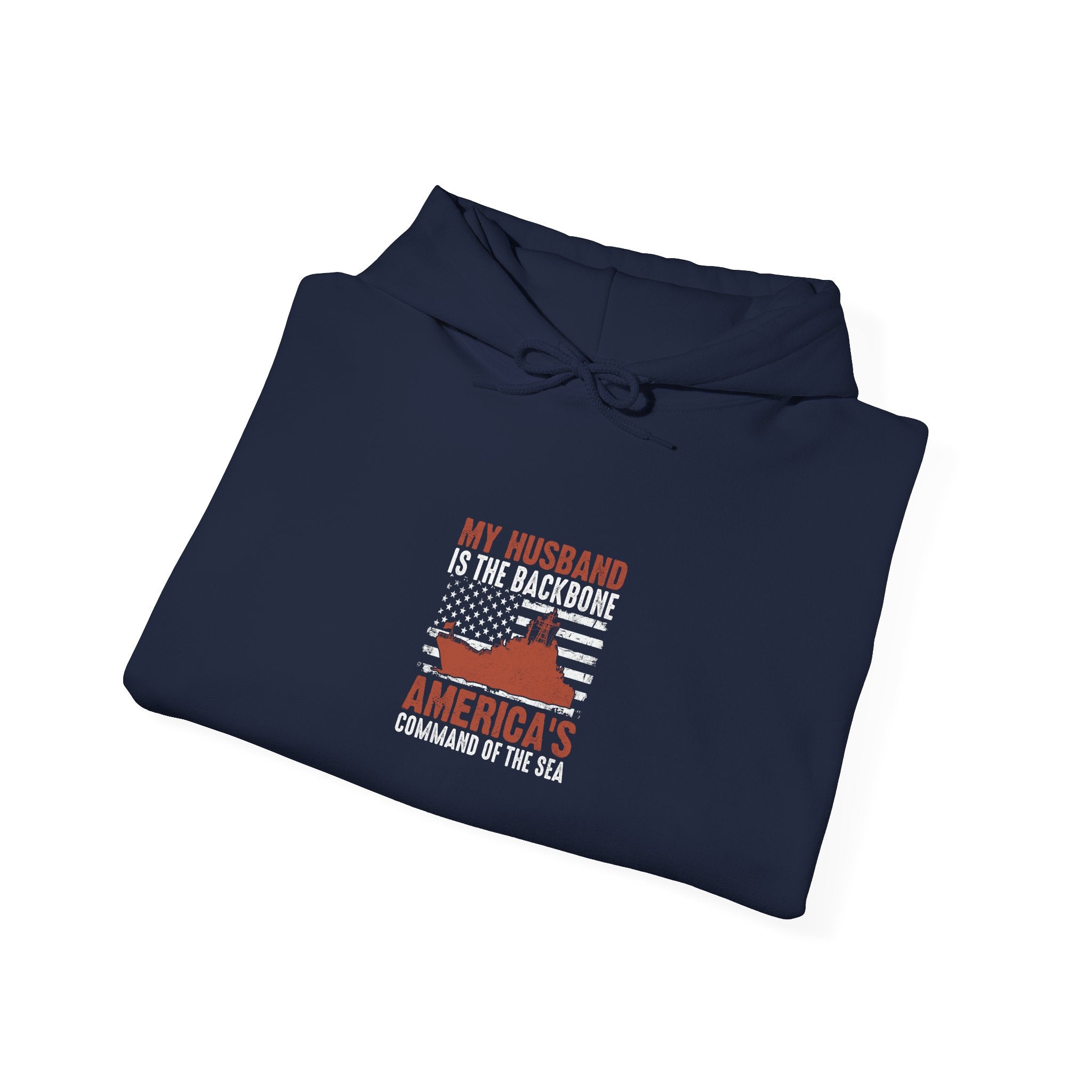 Husband's Navy Hoodie: America's Command