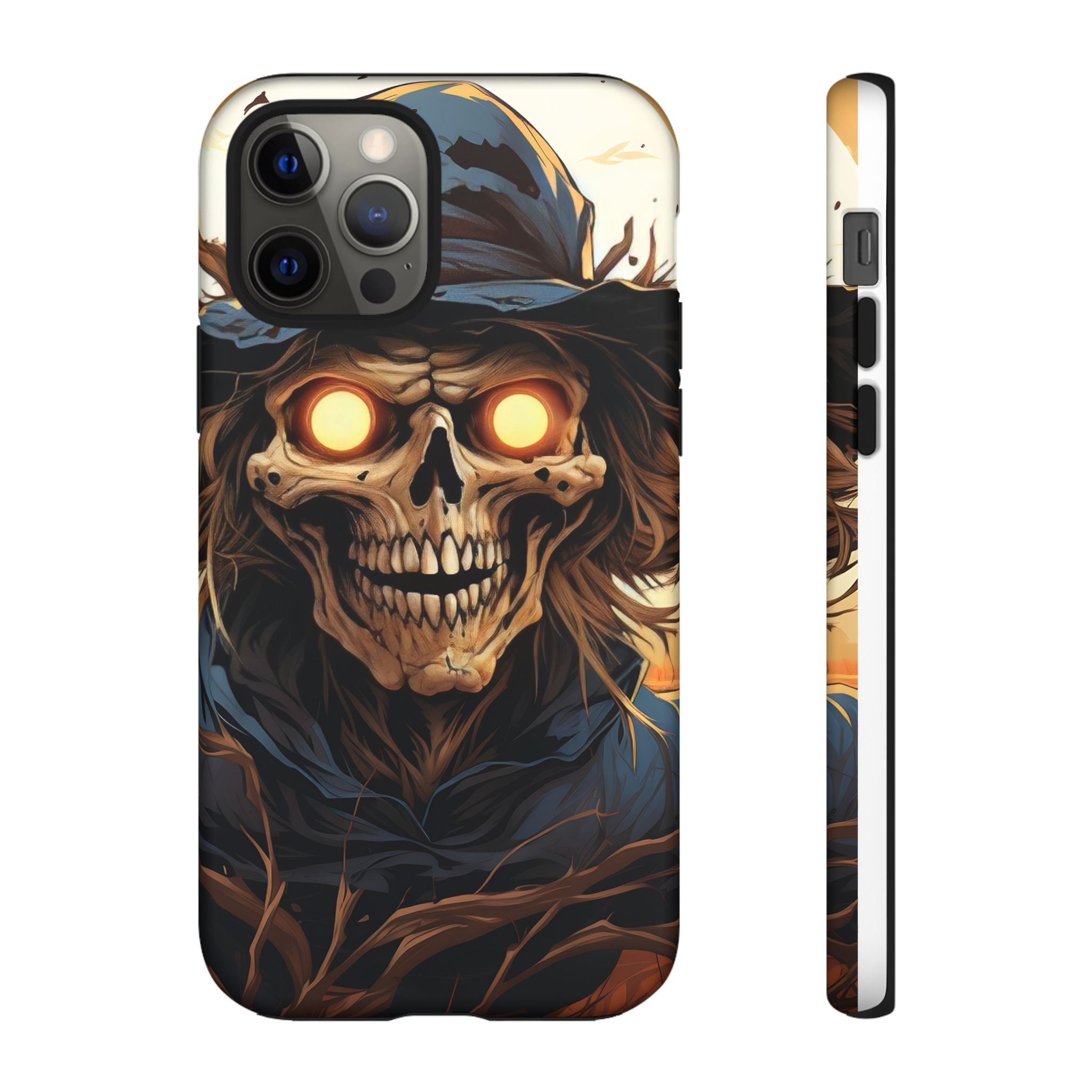 Eerie Scarecrow Hexagon Stone iPhone Case