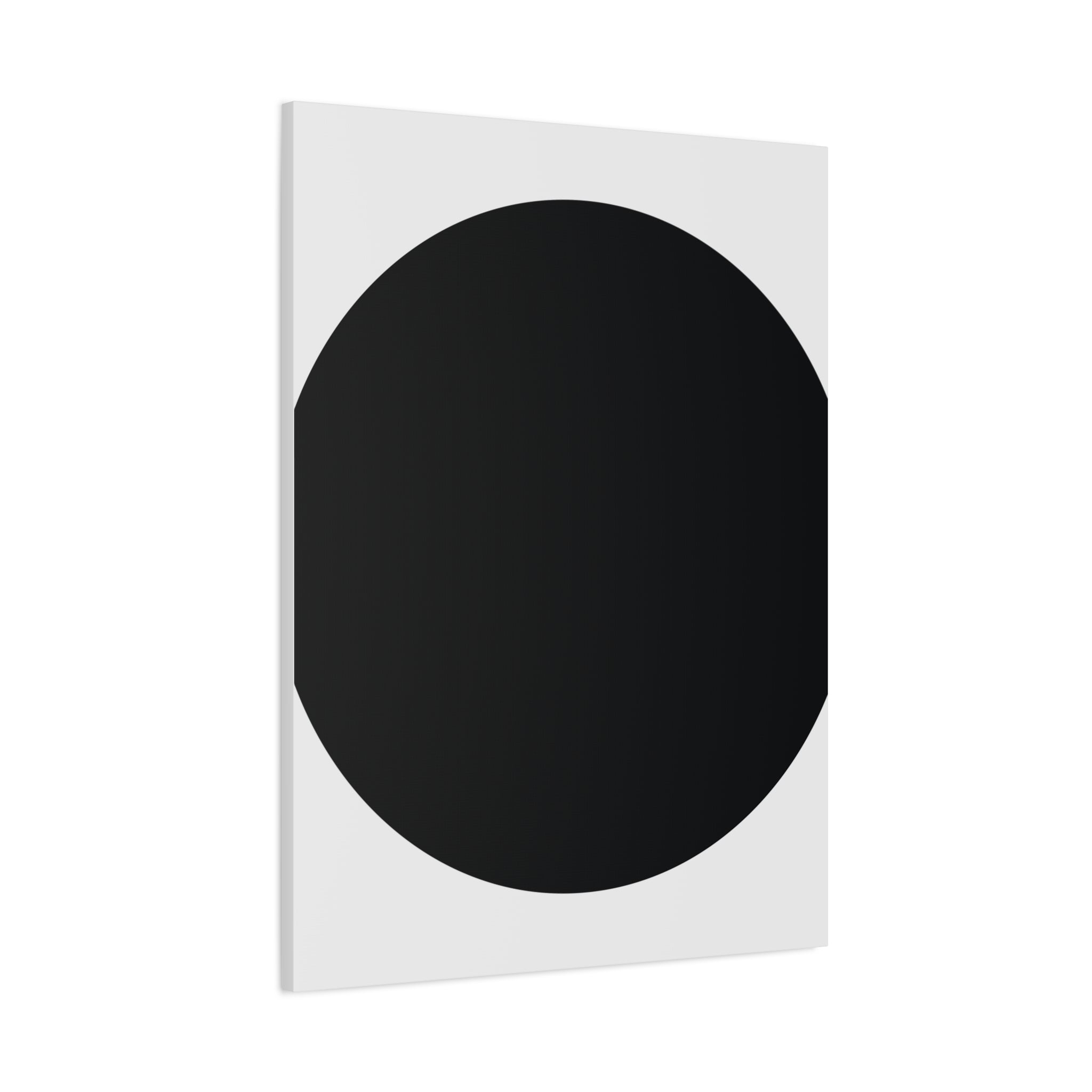 Minimalist Black Circle Canvas Art