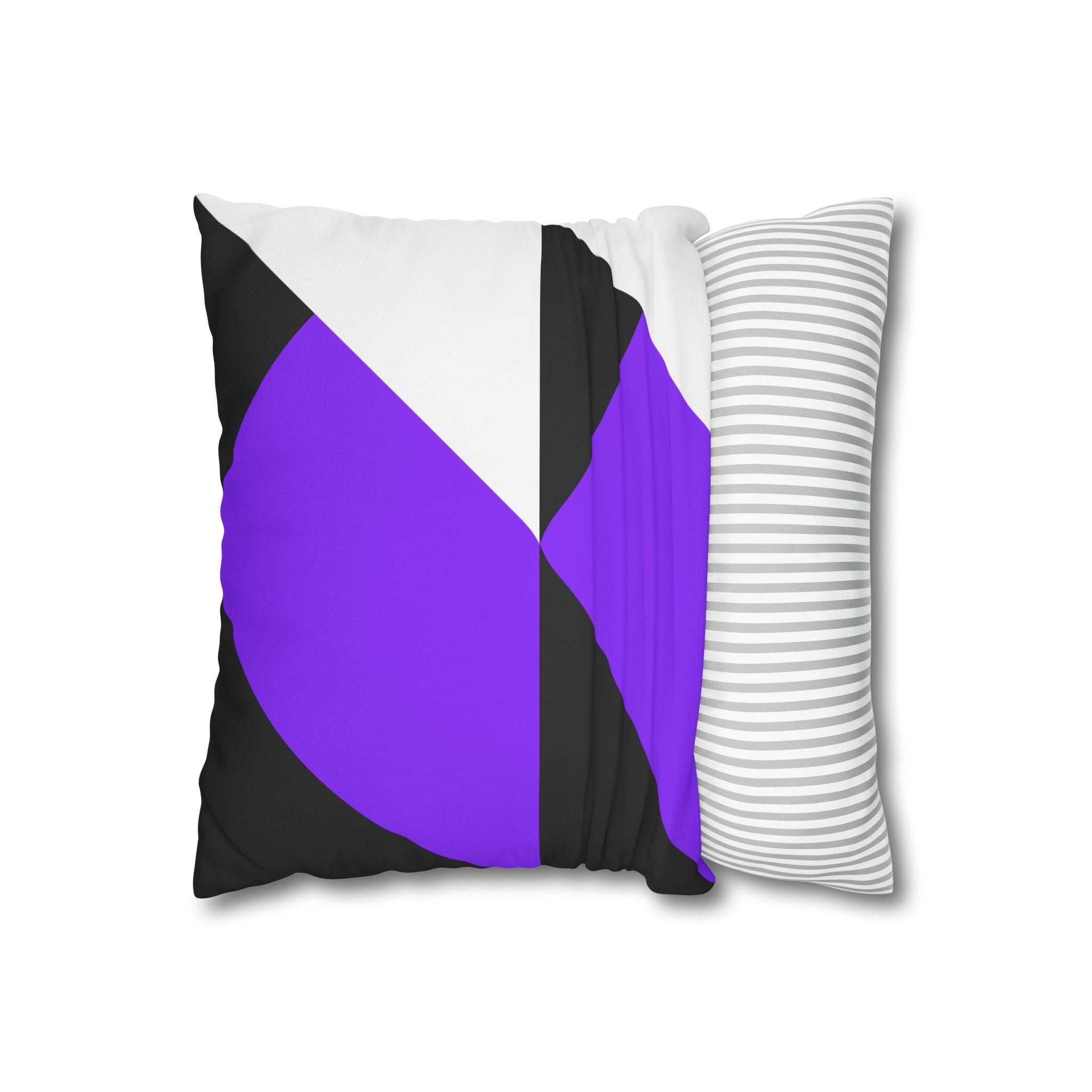 Geometric Purple Triangle Pillowcase