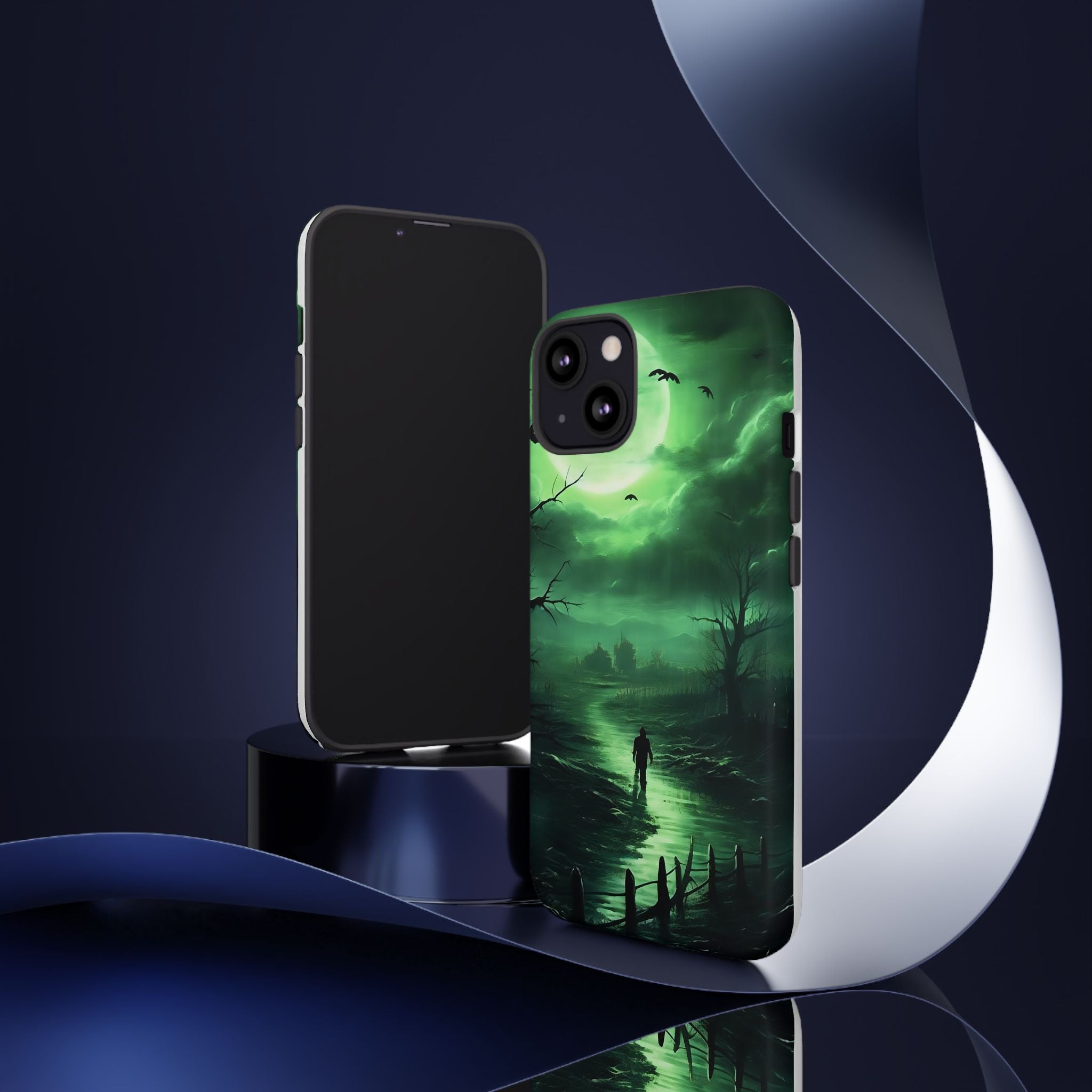 Swamp Moon Gothic iPhone Case - Hexagon Stone