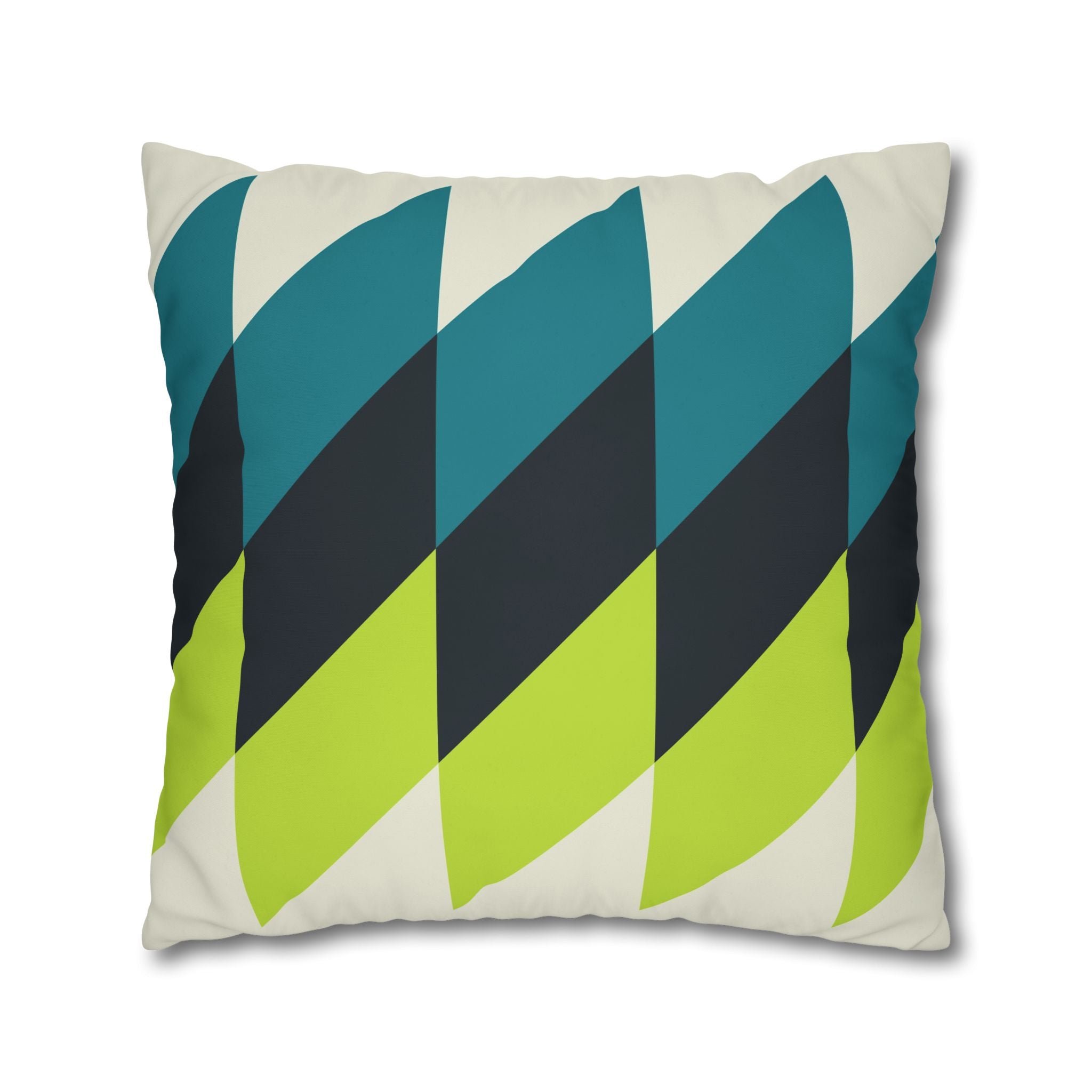 Geometric Teal Pillowcase - Modern Decor