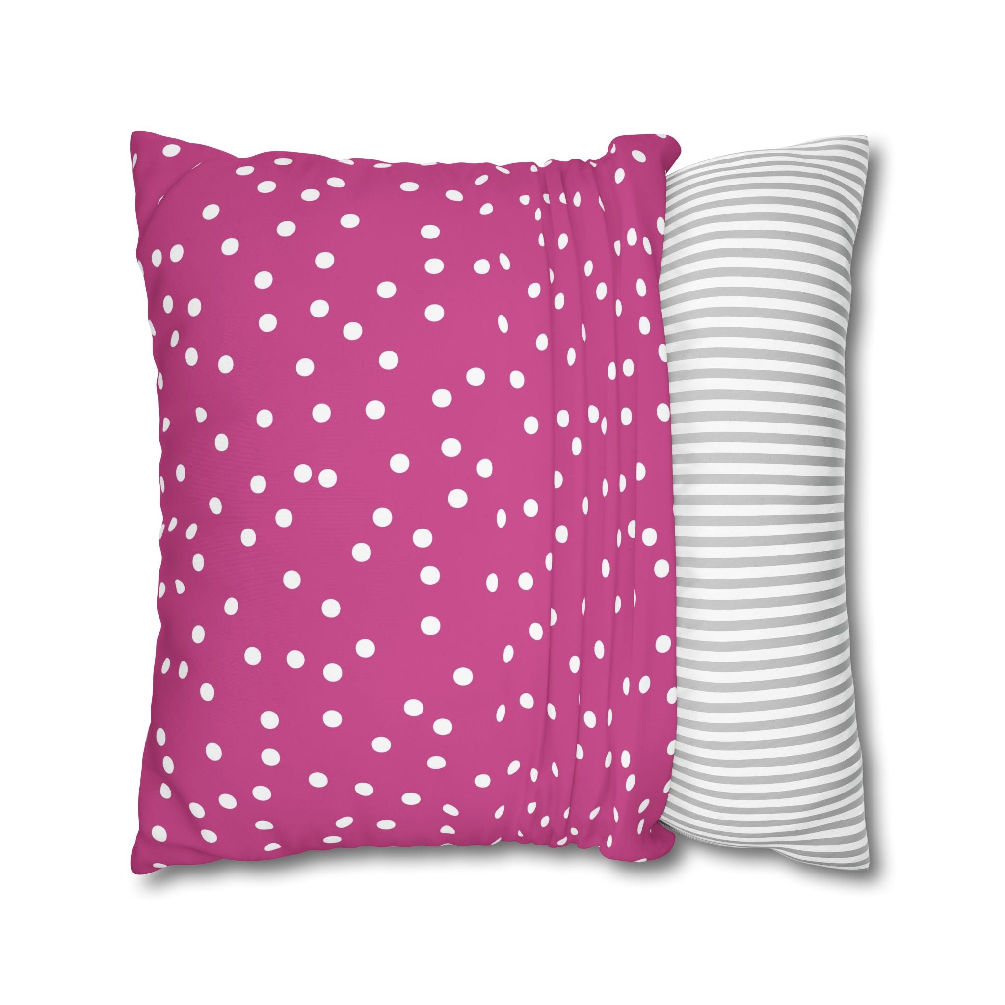 Magenta Polka Dot Pillowcase