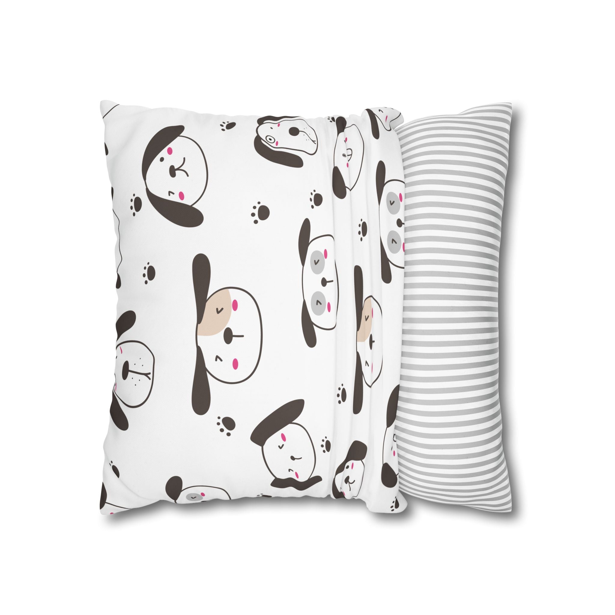 Cute Puppy Paw Print Pillowcase