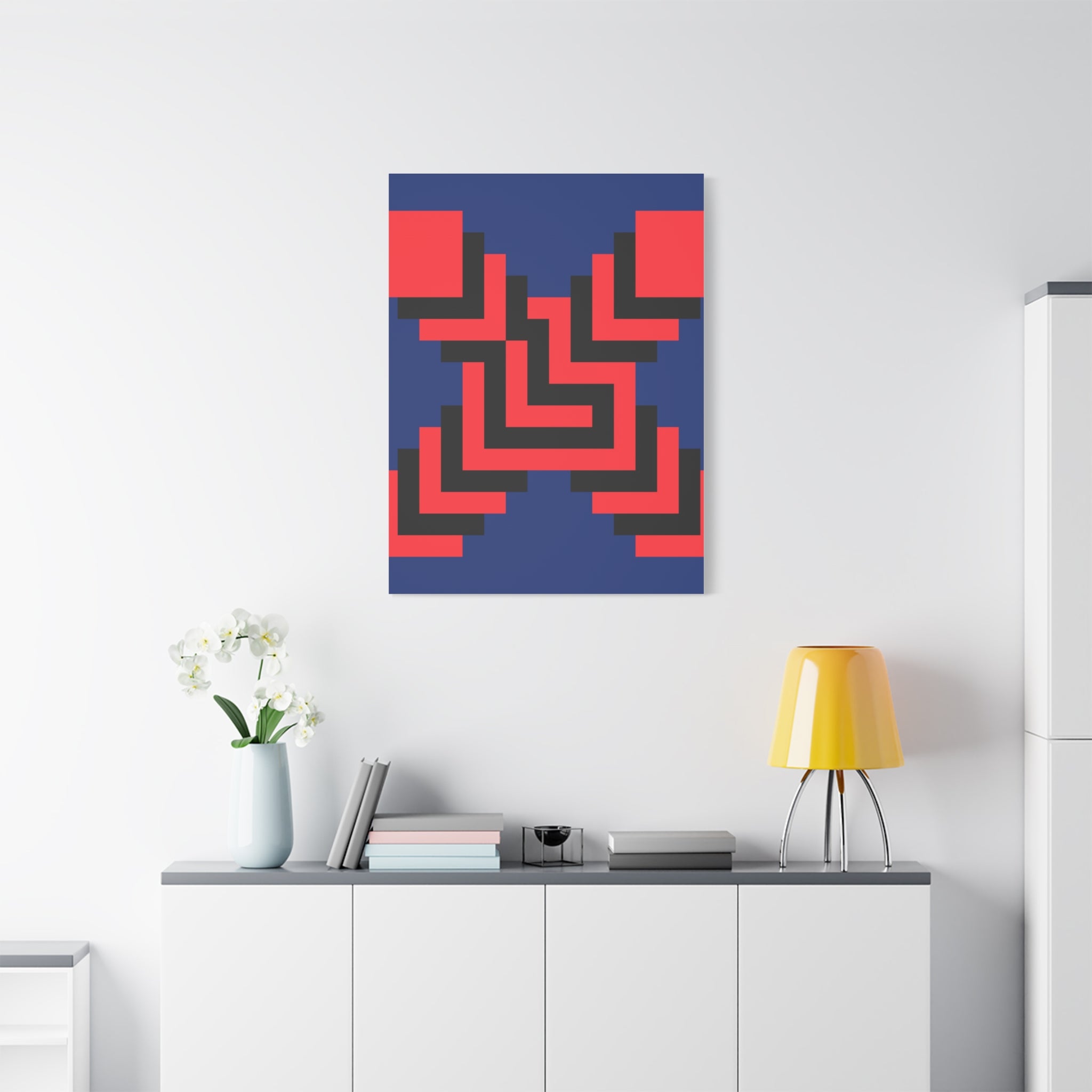 Geometric X Abstract Art Canvas Print