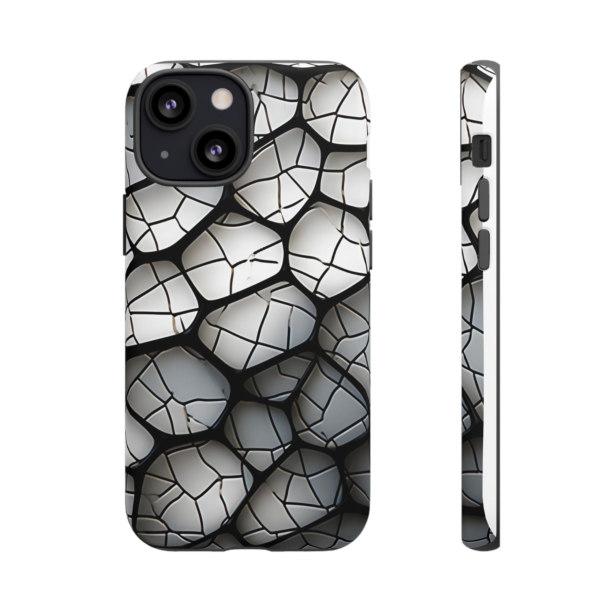 Abstract Mosaic iPhone Case - Textured & Chic