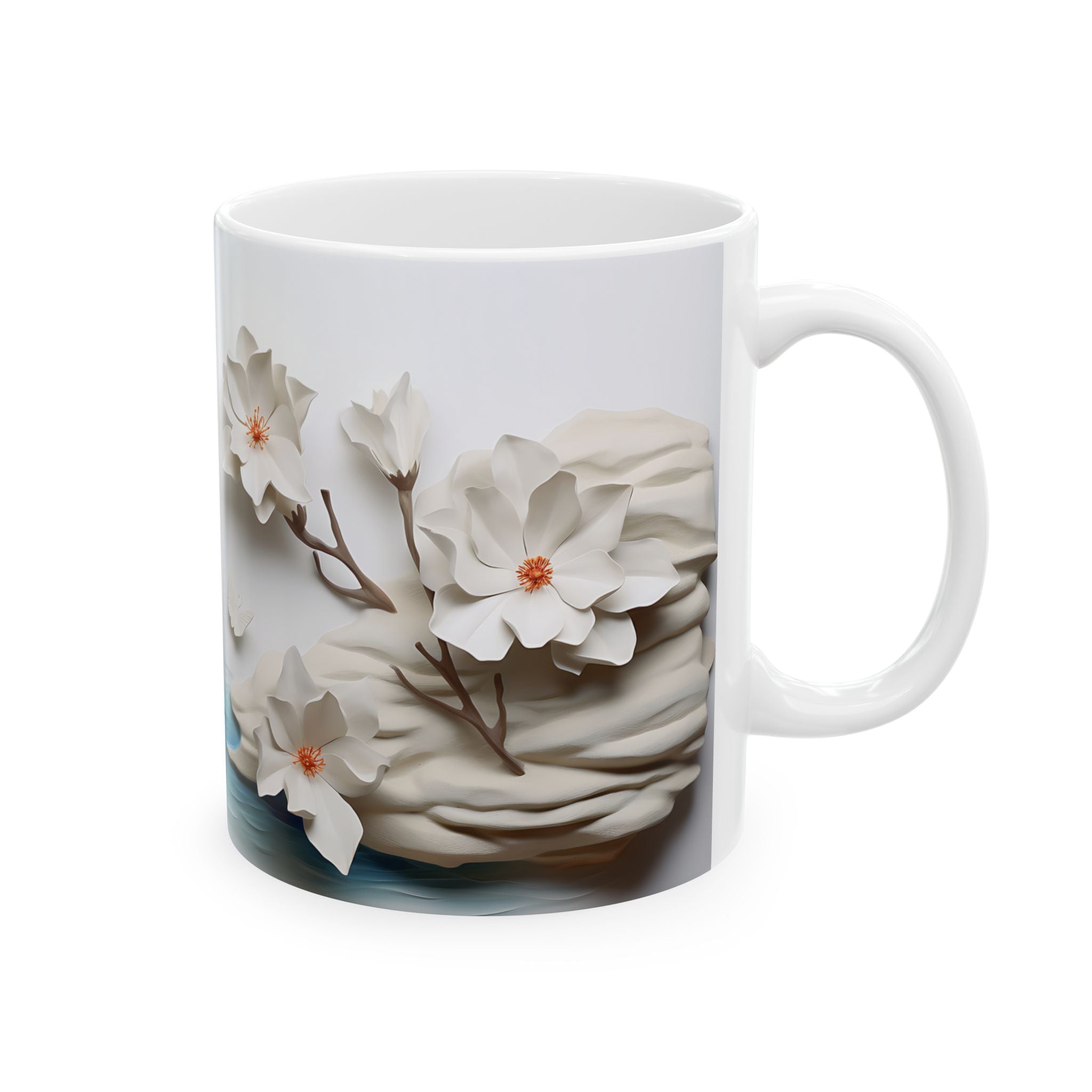 Magnolia & Butterfly Tranquil Mug