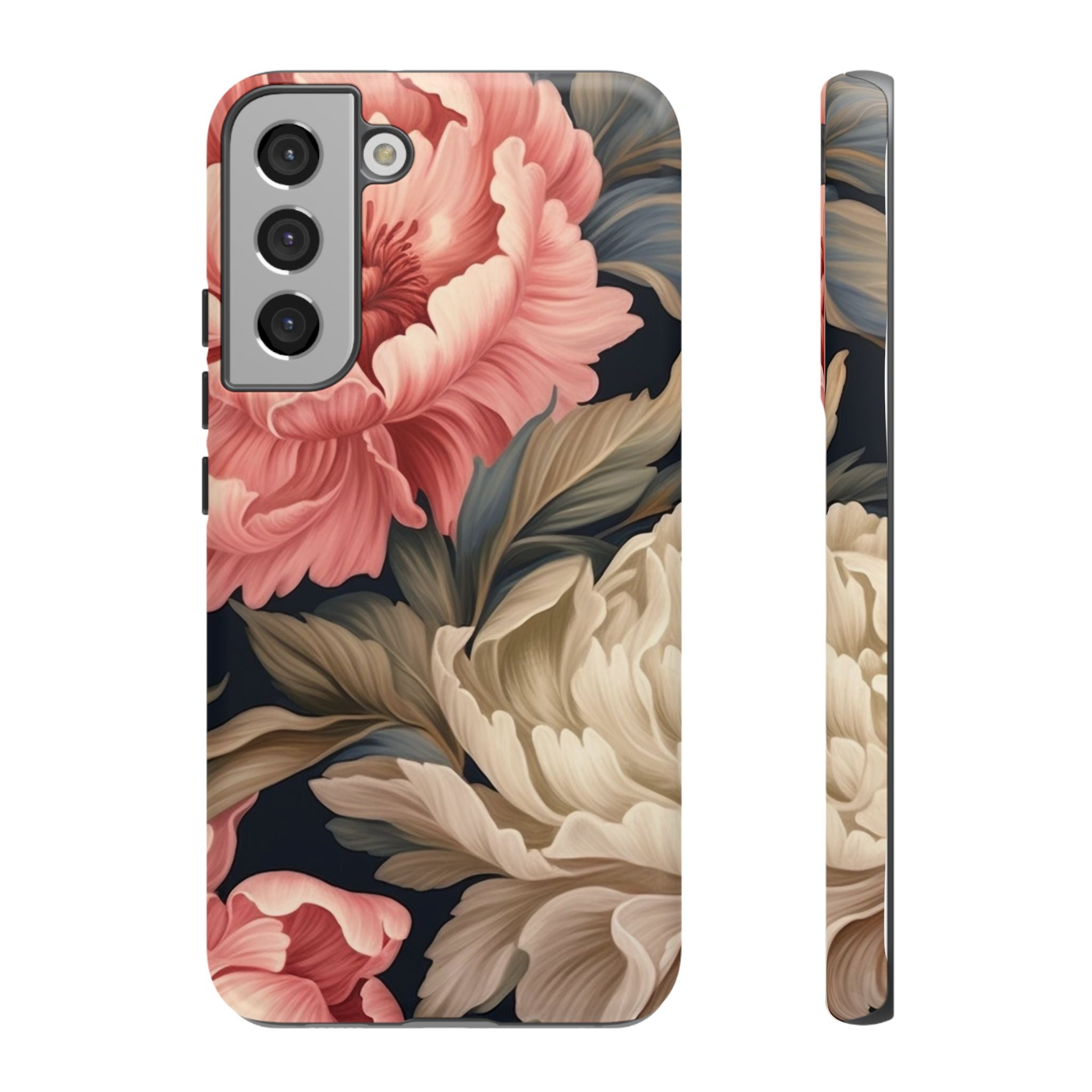 Blush Peony Floral Samsung Phone Case