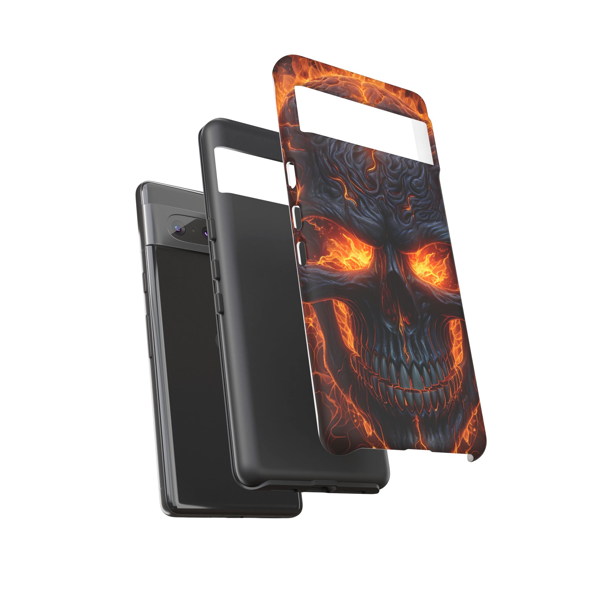 Fiery Skull Google Pixel Case (All Models)